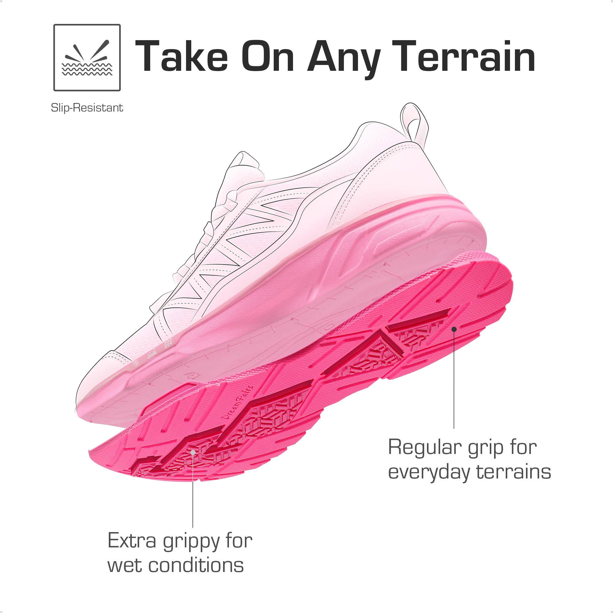 DREAM PAIRS Kids' Tennis Shoes - Non-Slip Athletic Sneakers for Boys & Girls | Lightweight Running & Walking Shoes for Little & Big Kids | Perfect for School, Playground & Daily Activities