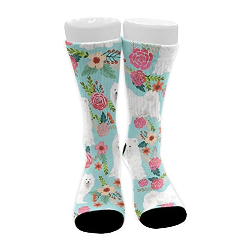 Samoyed Dogs Floral Dog