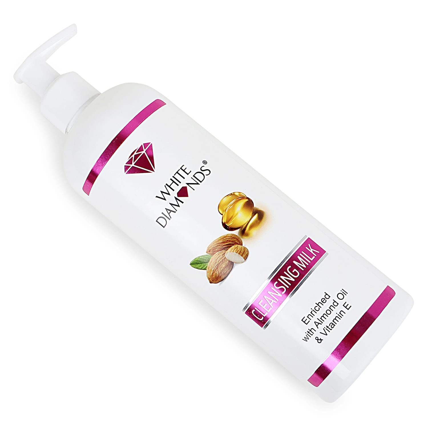 WHITE DIAMONDS Cleansing Milk for Normal to Dry Skin | Deep Cleansing & Soothing Facial Cleanser | 16.9oz (500ml) | Gentle Daily Face Wash for Hydration & Skin Comfort | Perfect for Morning & Night Skincare Routine