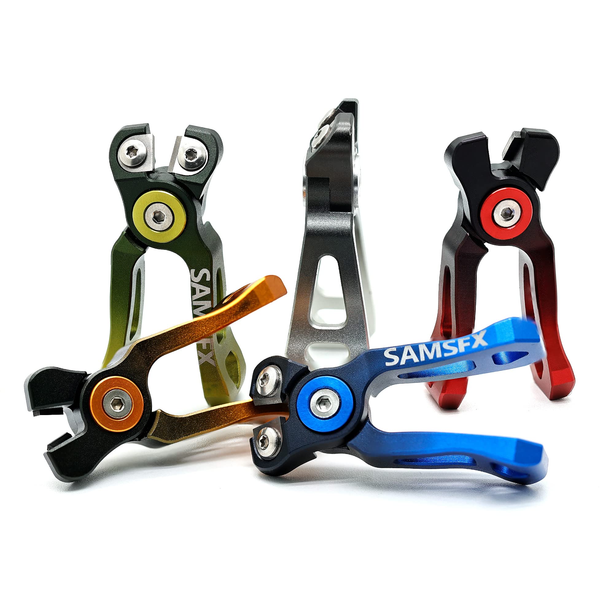SAMSFX Mini Fishing Line Cutters with Retractors - Tungsten Braid Scissors for Mono & Fluoro Lines | Clean Smooth Cuts | Essential Fly Fishing Gear for Anglers & Outdoor Enthusiasts