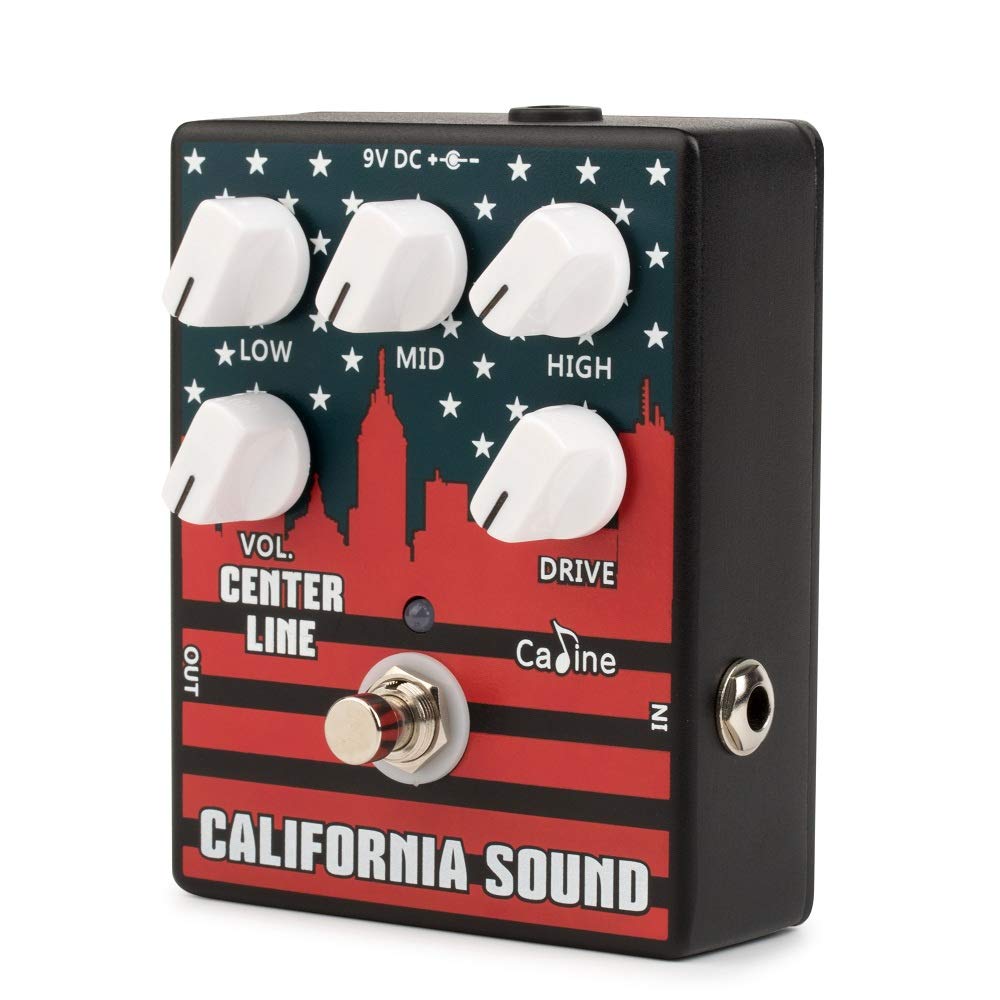 Caline CP-57 California Sound Vintage Guitar Distortion Pedal with 3-Band EQ | True Bypass Metal Effects for Electric Guitar | Perfect for Blues, Rock & Metal Performances