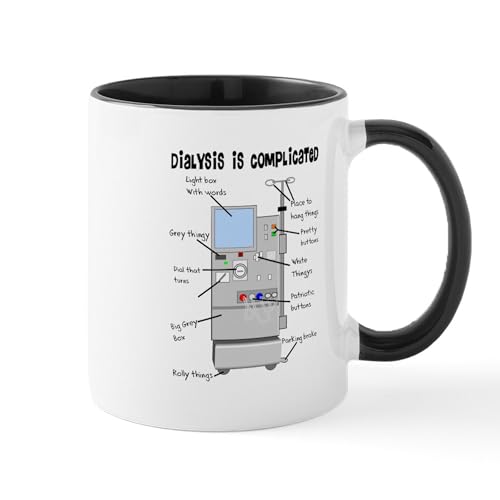 White/Black Inside - Dialysis Mugs
