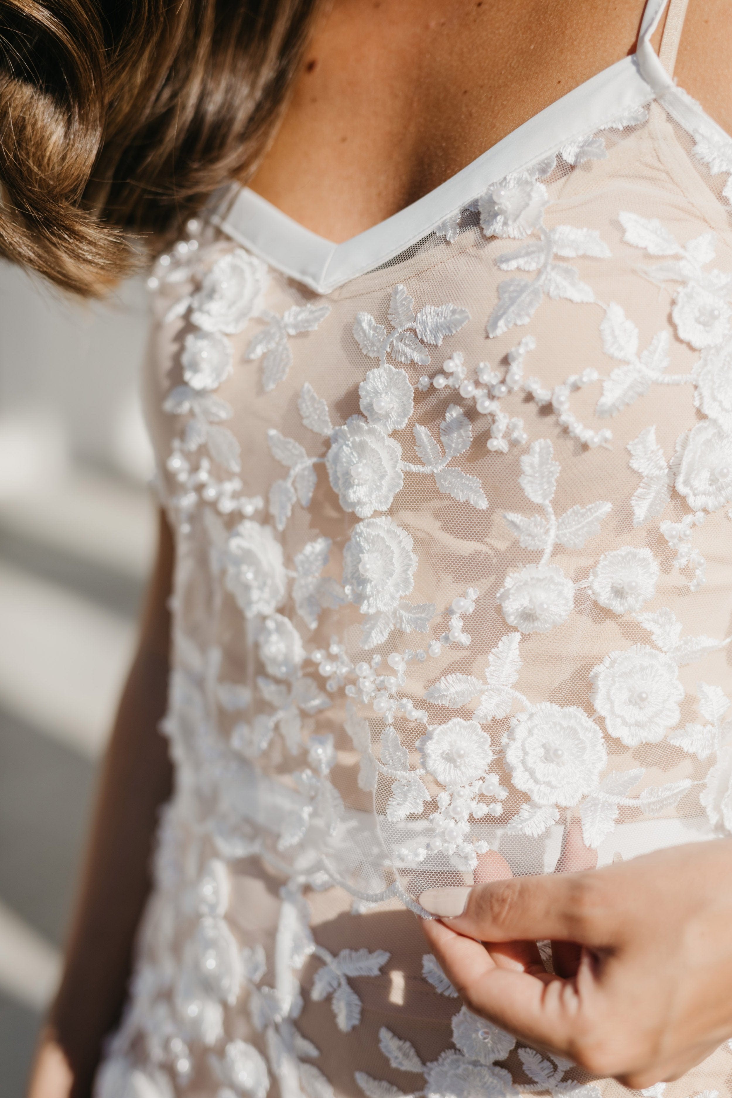 Zara Lace Beaded Wedding Dress Set - Elegant Bridal Gown with Intricate Beading for Bride, Bridesmaid & Formal Occasions