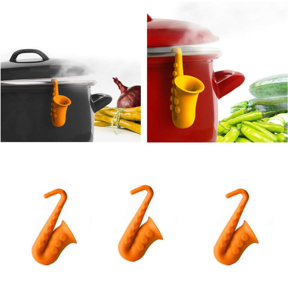 Hemoton 3-Piece Silicone Pot Cover Stopper Set - Prevent Boiling Over & Spills - Perfect for Cooking Pasta, Soup & Rice - Essential Kitchen Safety Gadget