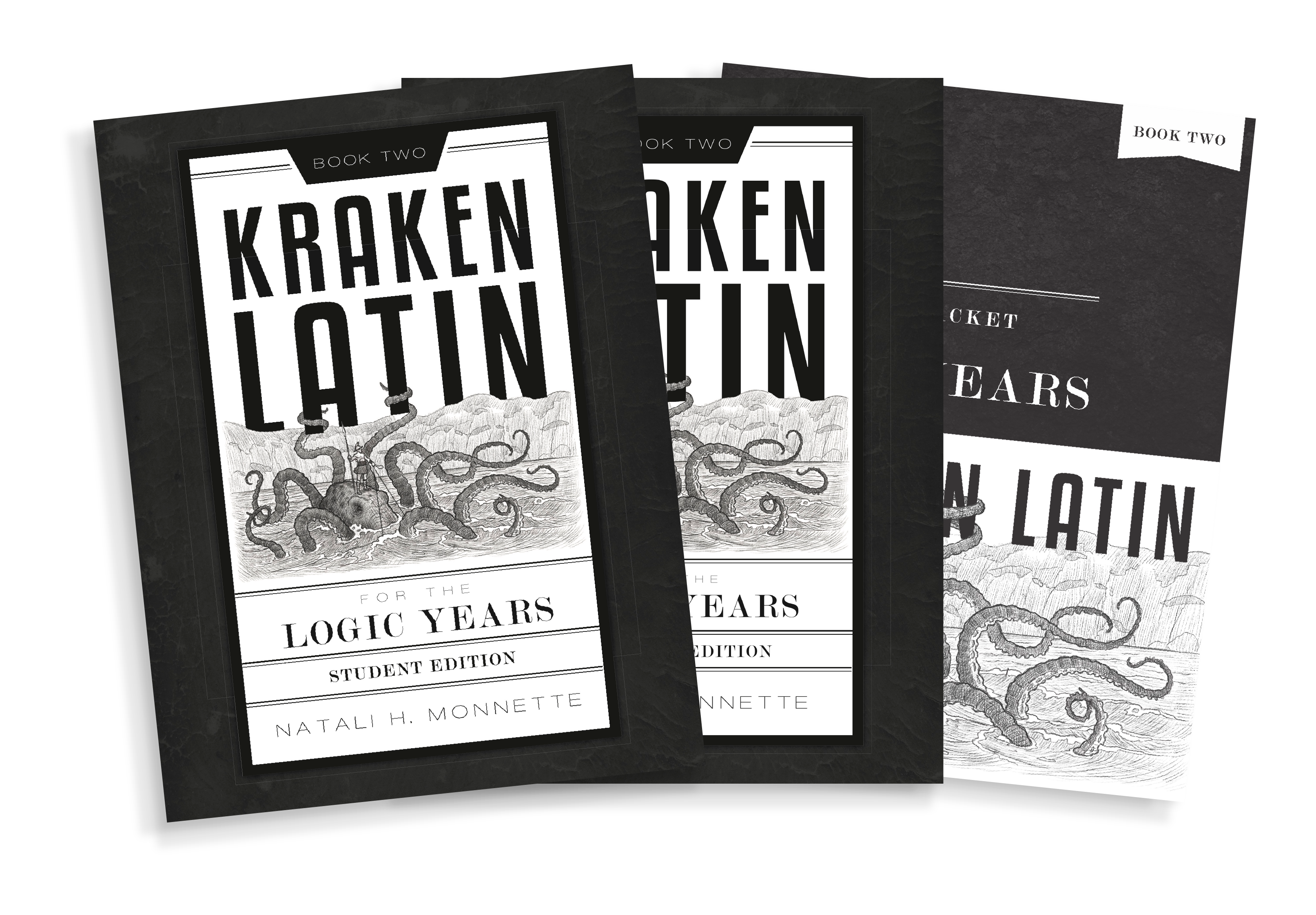 Kraken Latin 2 Complete Bundle - Comprehensive Latin Language Learning Set for Homeschool & Self-Study | Perfect for Middle School Students & Latin Beginners