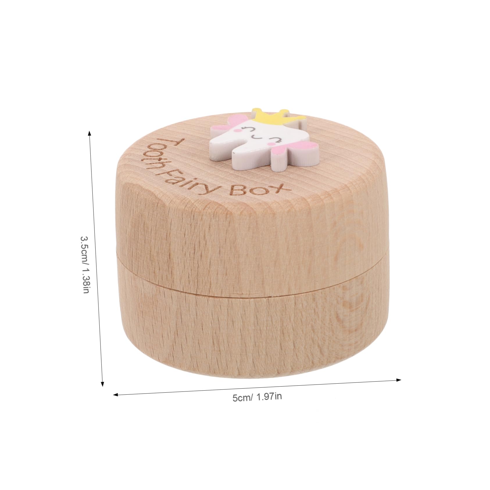 Beautiful Wooden Tooth Holder Box for Kids - Children's Tooth Keepsake Box with Fetal Hair Storage - Perfect for Baby Teeth Collection & First Hair Mementos