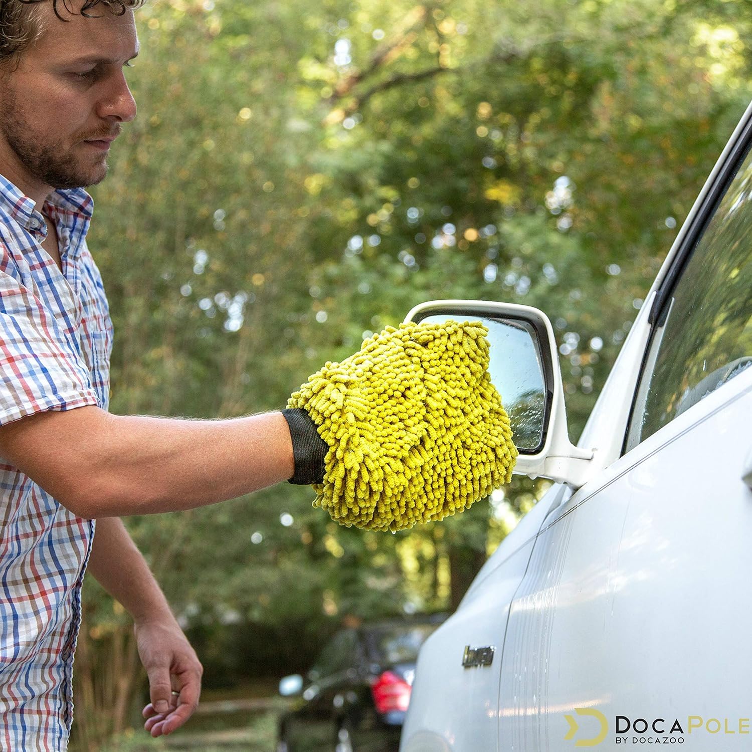 DOCA Professional Car Wash Kit 5-12 Ft with Extendable Pole - Includes Wash Mitt, Squeegee, Soft Bristle Brush & Mop - Perfect for Home, Car Detailing & Auto Wash Business