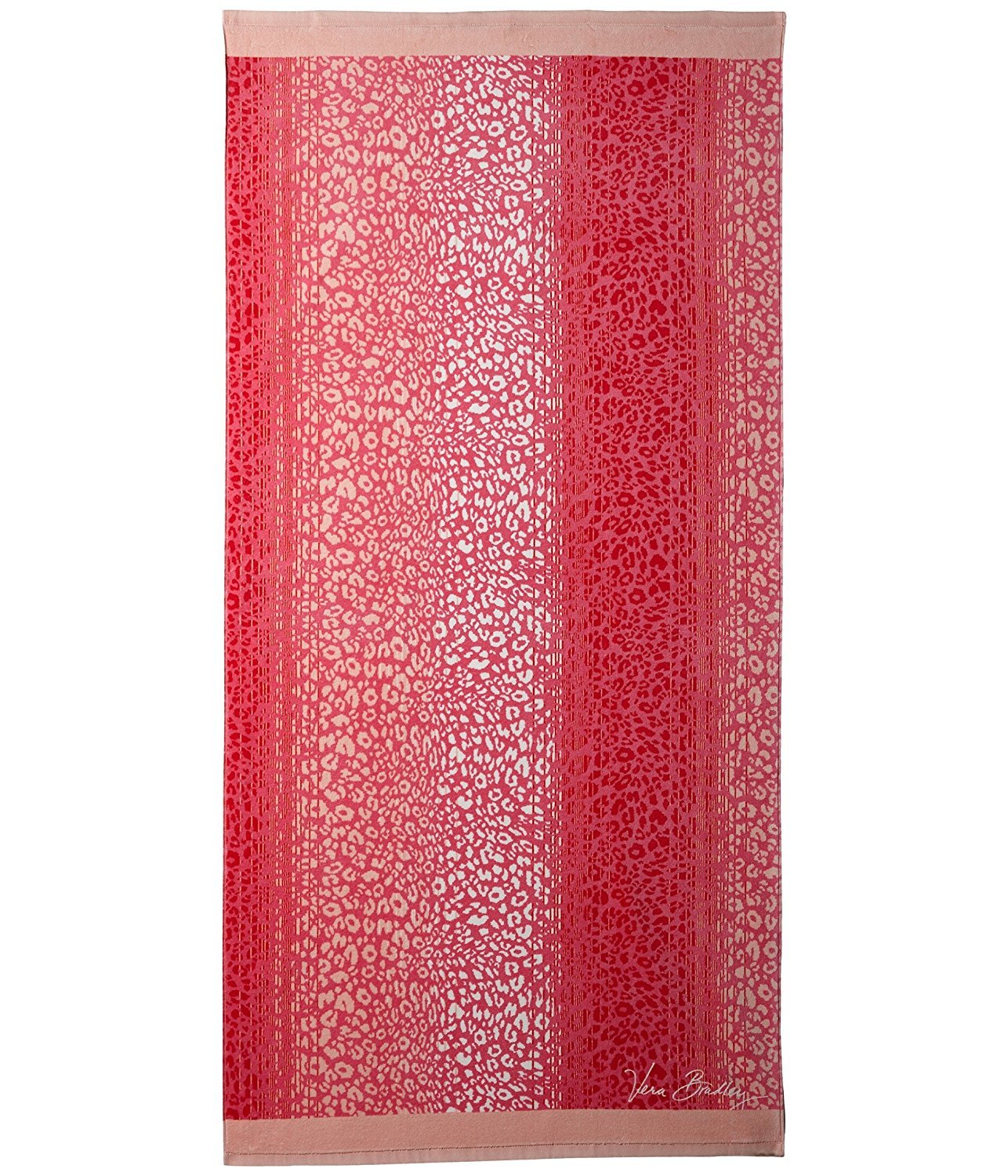 Vera Bradley Women's Beach Towel - Camocat Pink, One Size, Soft & Absorbent Quick-Dry Towel for Pool, Beach, Yoga & Travel