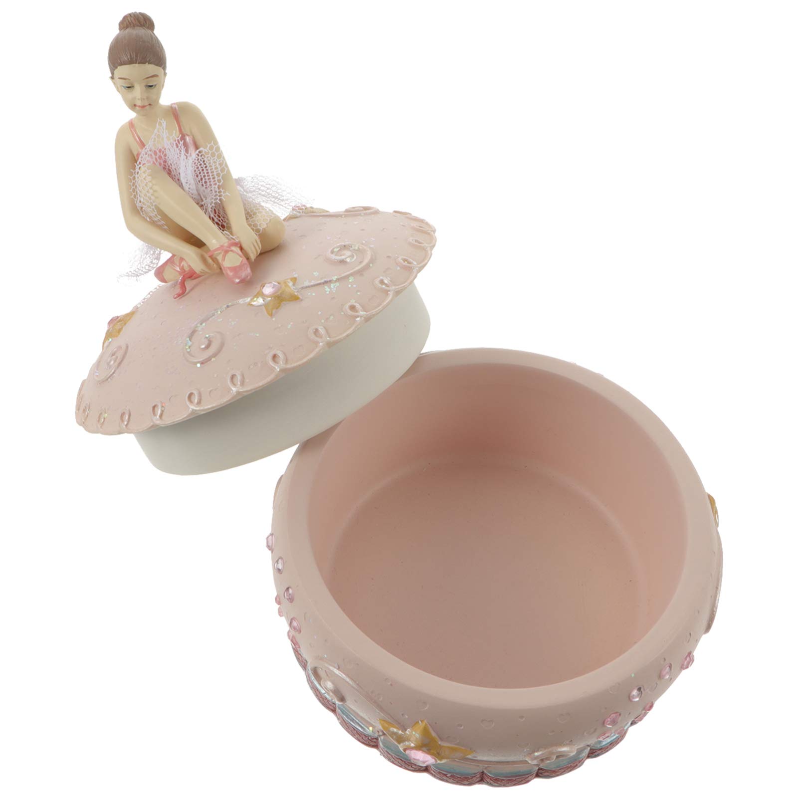 VOSAREA Vintage Musical Jewelry Box with Dancing Girl Figurine - Elegant Jewelry Storage & Display Case for Women, Girls, Granddaughters - Perfect Gift for Birthdays, Anniversaries & Home Decor (Castle in The Sky Theme)