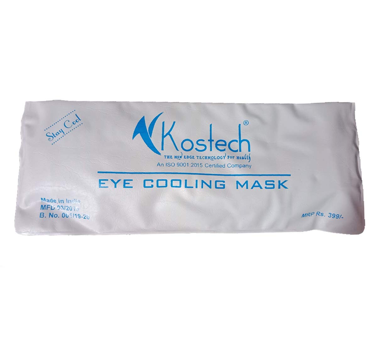 Kostech Cooling Gel Eye Mask for Dark Circles & Puffy Eyes – Soothing Relief for Dry Eyes, Redness & Pain – Reusable Cooling Eye Patches for Sleeping, Travel & Relaxation – Pack of 1 (Hole Design) – Perfect for Home, Office & Airplane Use