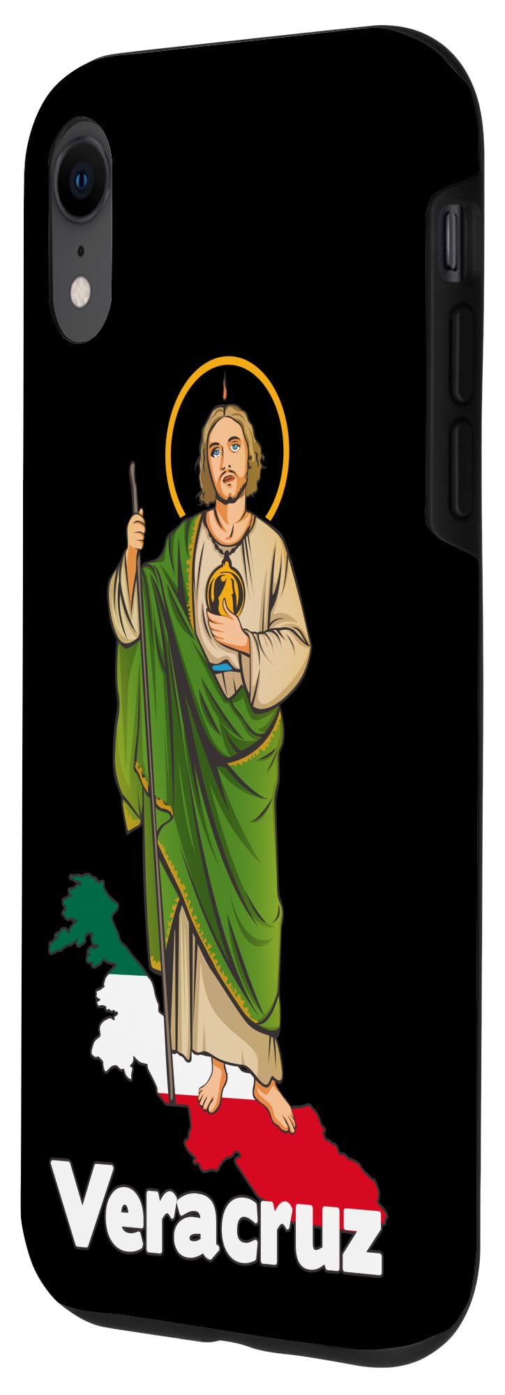 iPhone XR Case with Saint Jude Thaddeus Design - Veracruz Mexico Inspired Protective Cover for Daily Use, Travel & Gifts