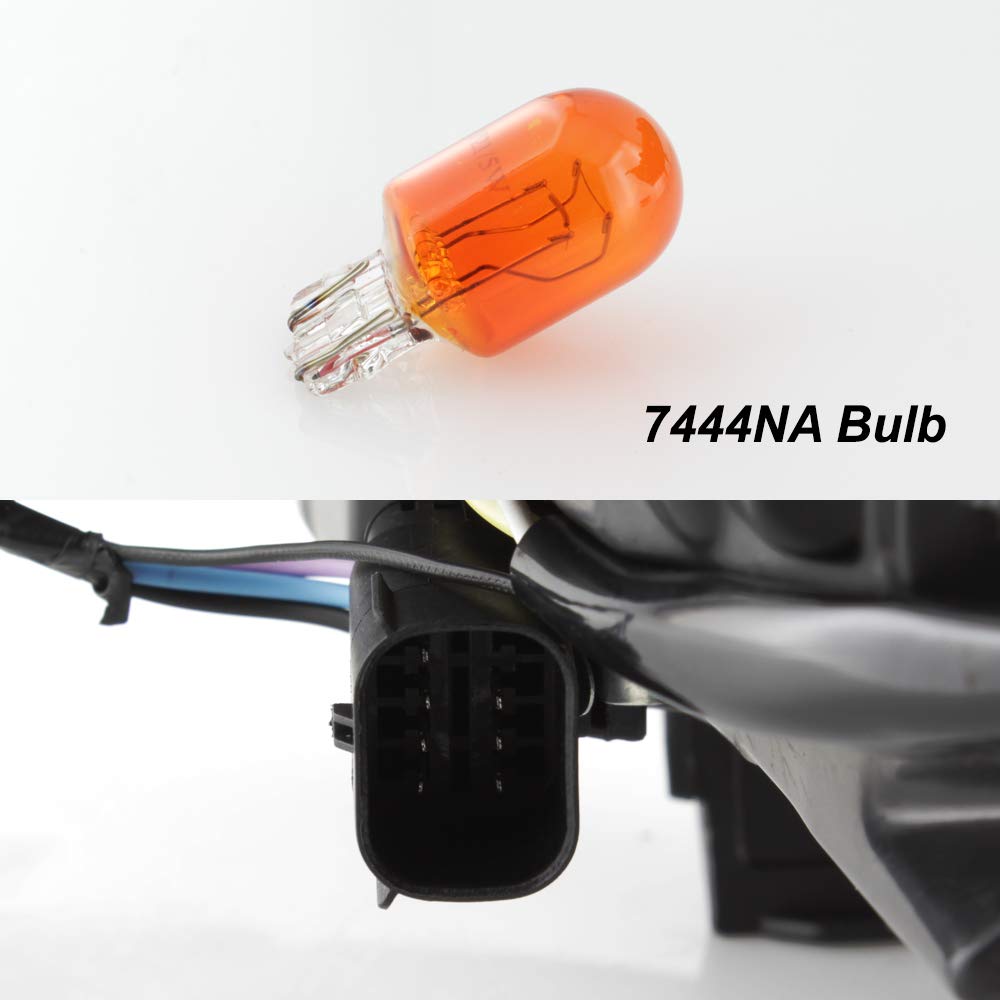 AKKON Black Housing Clear Lens Projector Headlight Assembly for 2016-2018 Chevrolet Malibu - Driver & Passenger Side Set - Upgrade Your Night Driving Safety & Style
