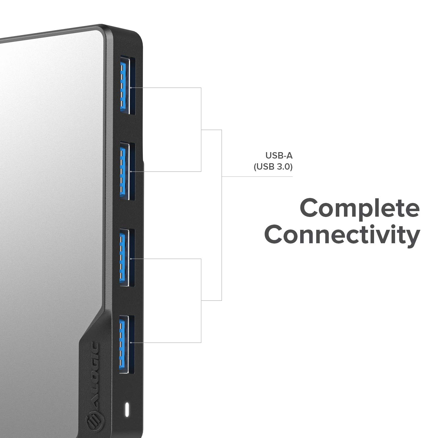 ALOGIC USB-C Fusion Swift Hub - 4-in-1 Type C Adapter with USB 3.0 (5Gbps) for MacBook Pro/Air & iPad Pro/Air - Perfect for Home Office, Travel & Multi-Device Charging