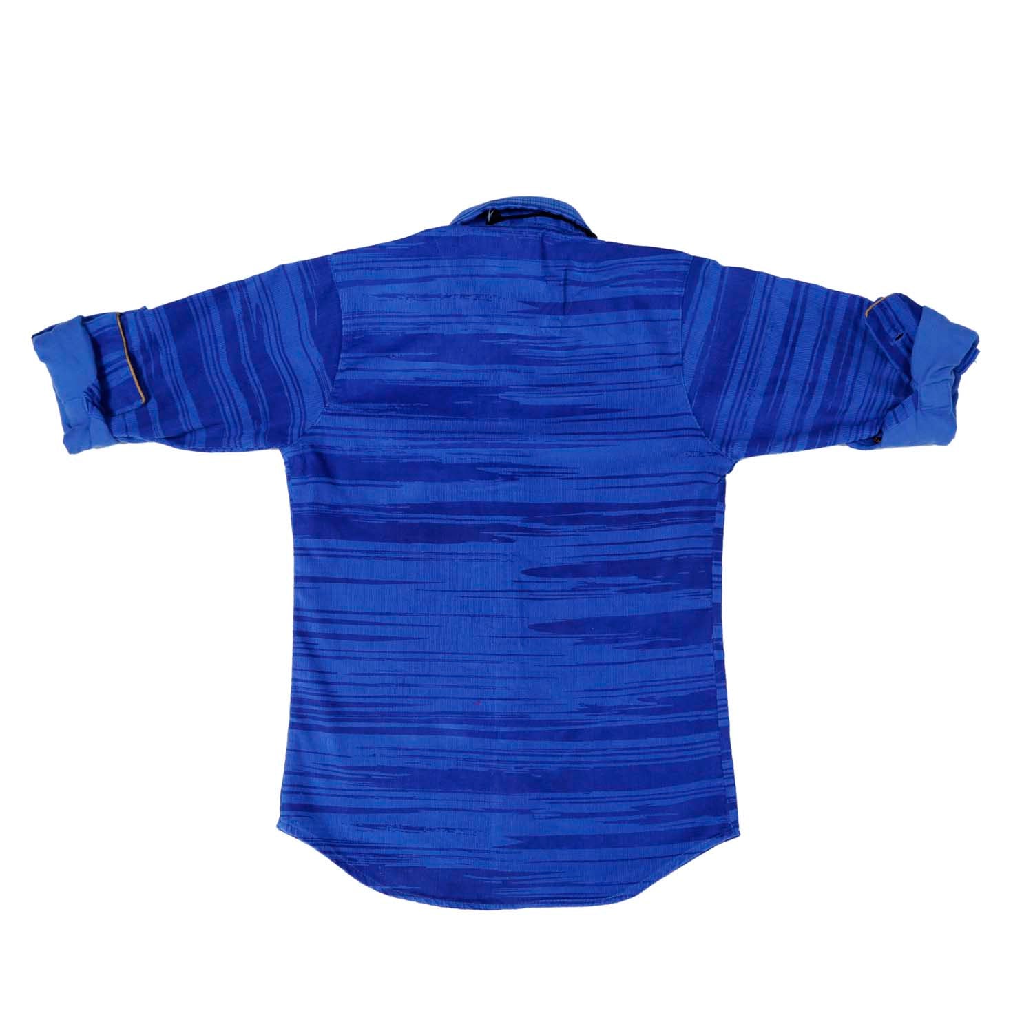 Stylish MashUp Striped Blue Shirt for Men | Trendy Casual Wear for Office, Dating & Everyday Outfits