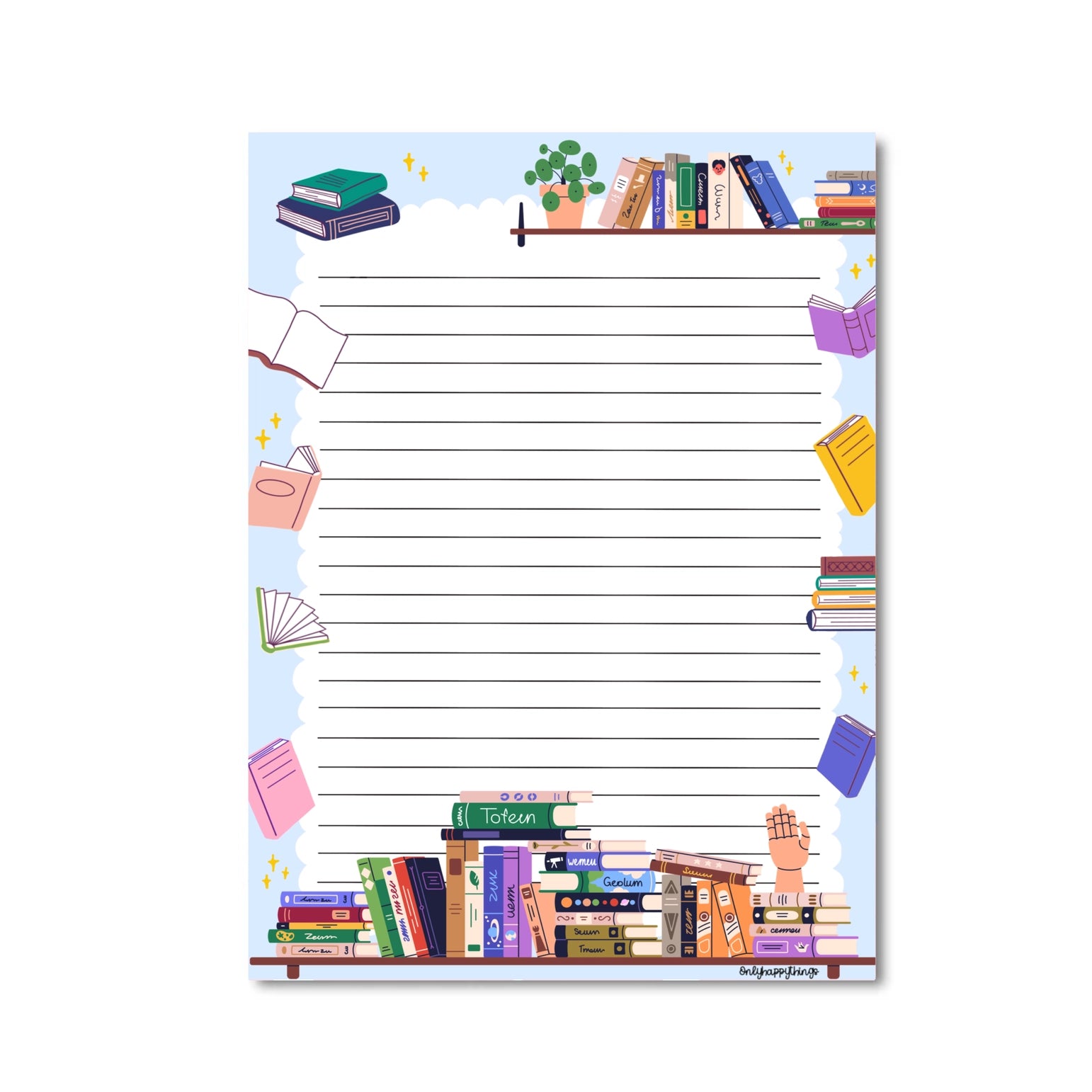 Premium A5 Notebook for Book Lovers - Lined Writing Journal with Thick Paper, Perfect for Reading Notes, Book Reviews & Literary Journaling - Ideal Gift for Writers & Bibliophiles