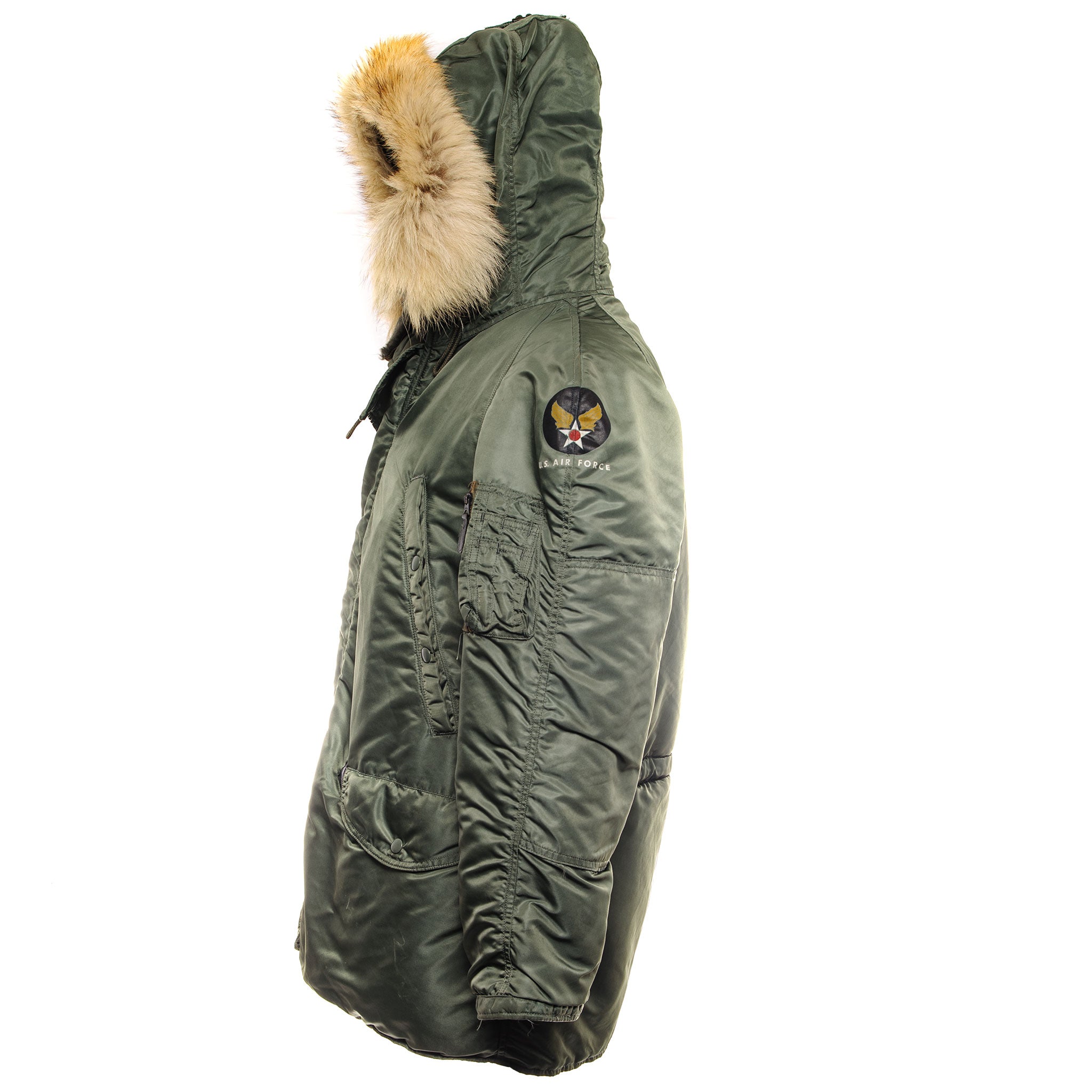 Vintage USAF US Air Force N-3B Parka Aircrew Jacket - 1963 Vietnam War Era - Size Small - Cold Weather Military Outerwear for Men