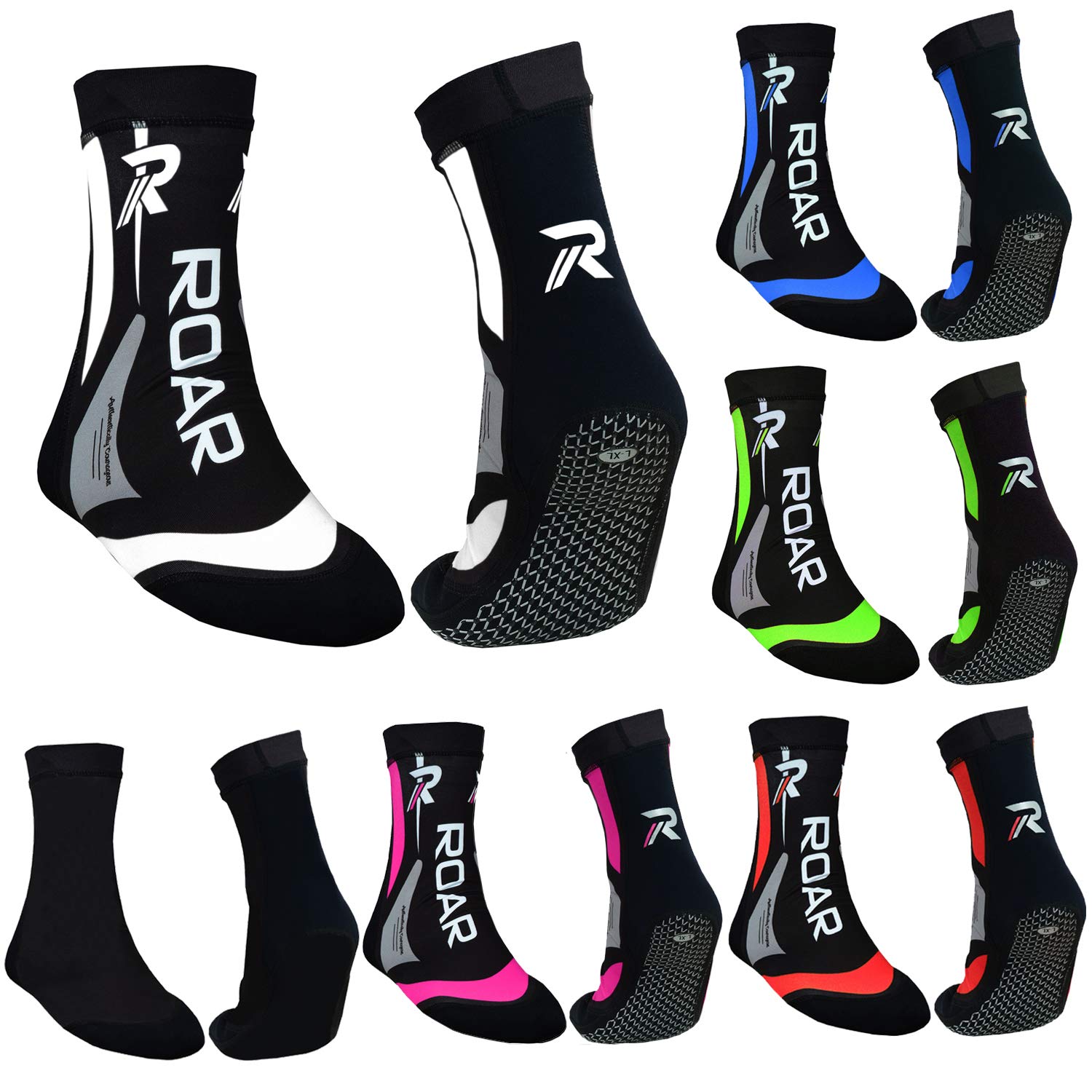 Roar Neoprene Socks for MMA, Boxing & Gym Training - 2MM Thermo Ankle Brace Support Socks for Men | Perfect for Combat Sports, Weightlifting & Injury Prevention
