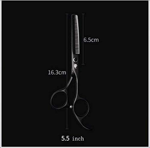 Professional Hairdressing Scissors Set - 5.5 Inch Sharp Hair Cutting & Thinning Scissors for Barber Styling, Home Use & Salon (Tooth Cut Design) - Perfect for Precision Haircuts, Trimming, Layering & Texturizing