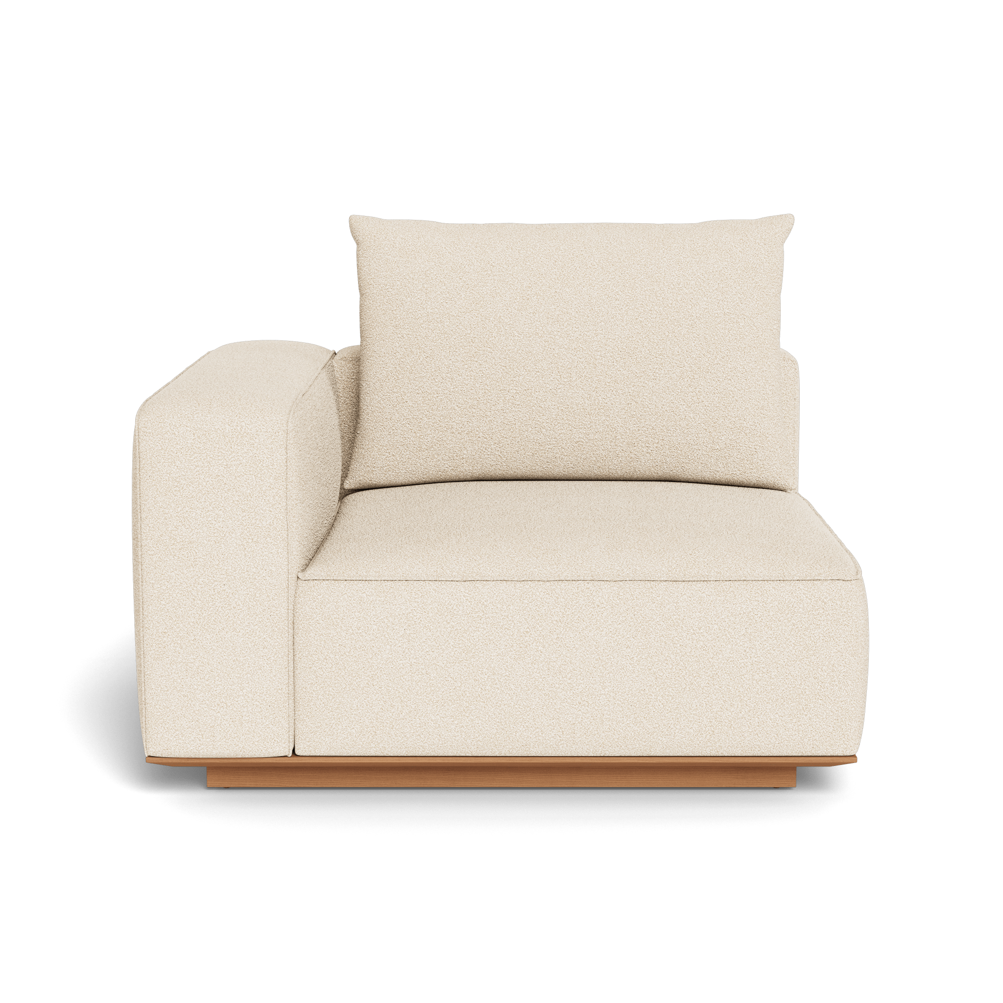 Santorini Outdoor Corner Left Sectional Sofa Set - Waterproof Wicker Patio Furniture for Garden, Poolside, Backyard & Balcony - Comfortable All-Weather Lounge Seating