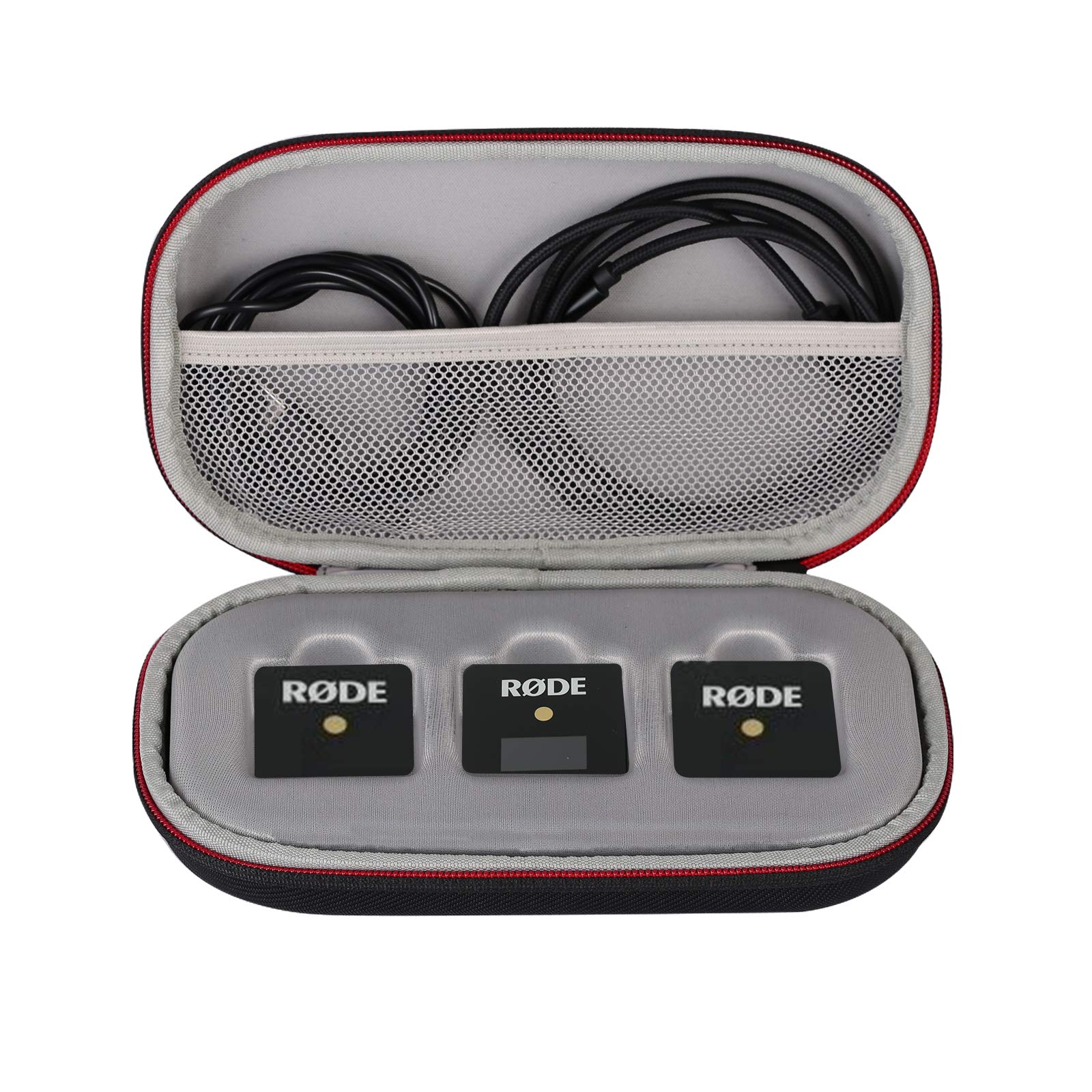 Premium Hard Travel Case for Rode Wireless Go II - Protective Storage Carrying Case Replacement for RODE Wireless GO 2 Compact Wireless Microphone System (Black) - Perfect for Travel, Studio & Outdoor Recording