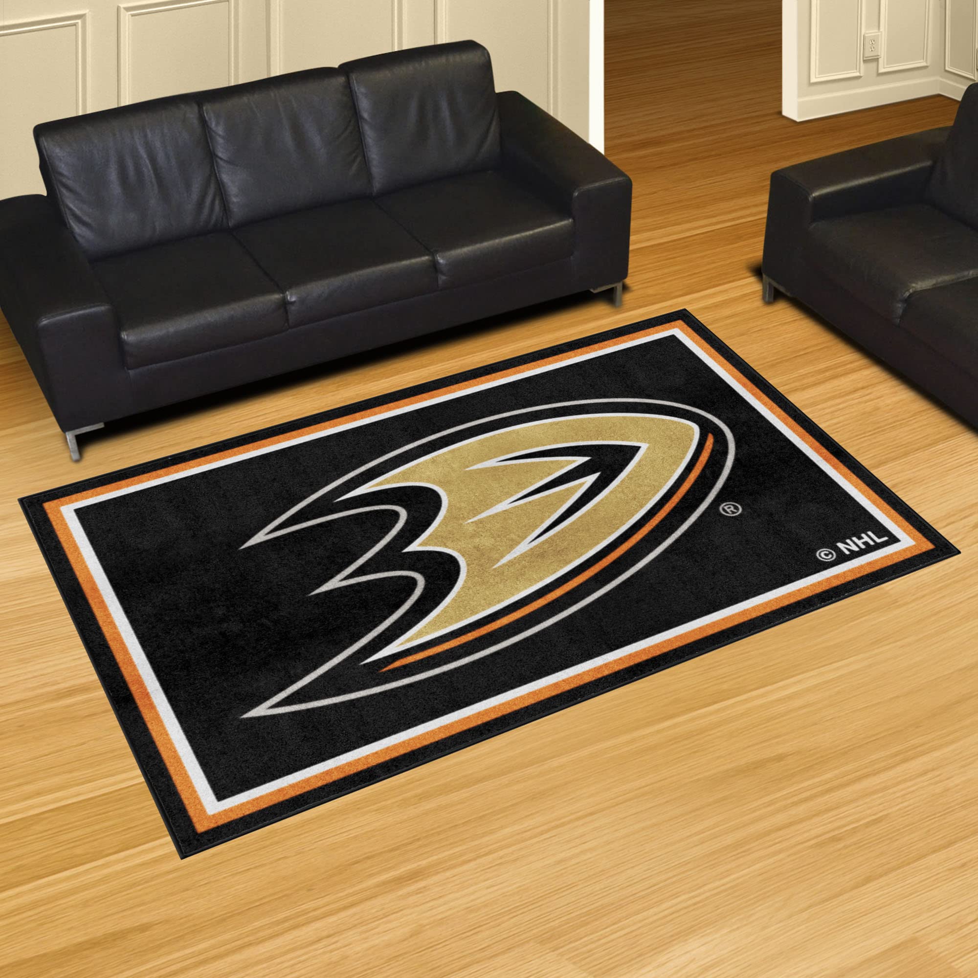 FANMATS NHL Unisex-Adult 5x8 Rug - Officially Licensed Hockey Team Carpet for Living Room, Bedroom & Game Room Decor - Perfect for Sports Fans & Home Decor