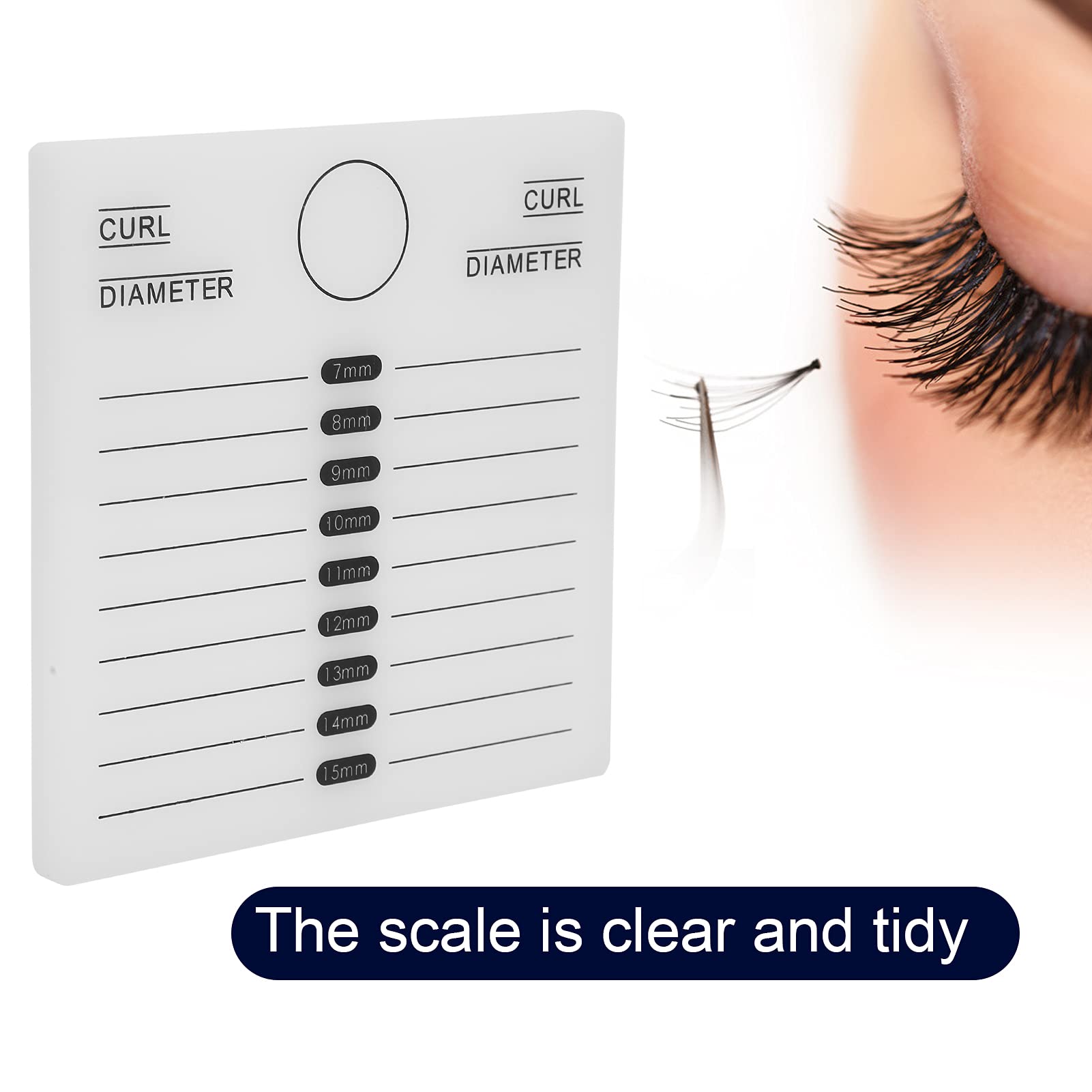 Professional White Eyelash Extension Tray for Salon & DIY Lash Artists - High-Quality Functional Lash Tray with Exquisite Workmanship - Perfect for Eyelash Extensions, Lash Lifts & Beauty Treatments