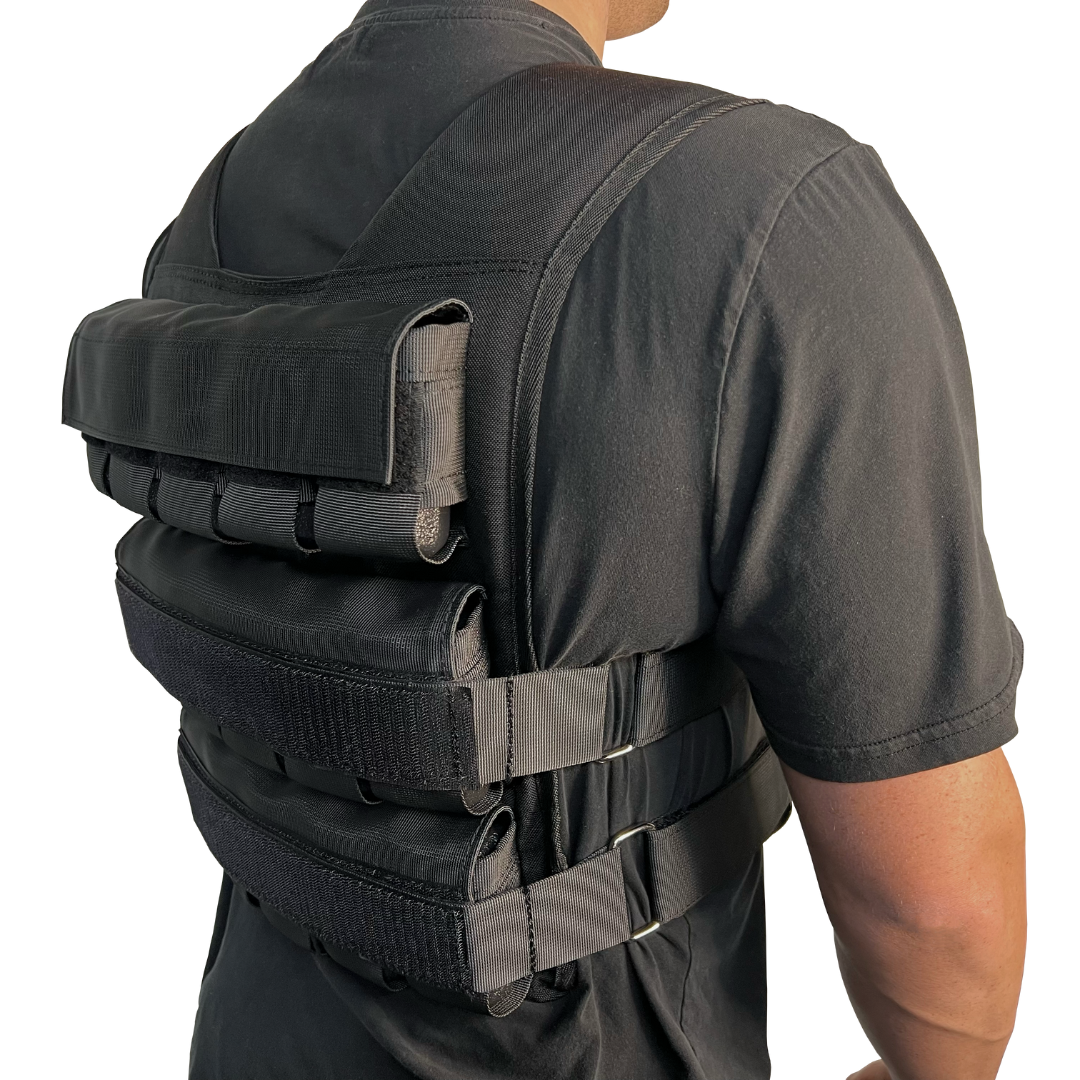 Premium 30kg Weighted Vest for Cross Training, Running & Strength Workouts - Adjustable for Men & Women - Ideal for Fitness, Endurance & Military Training