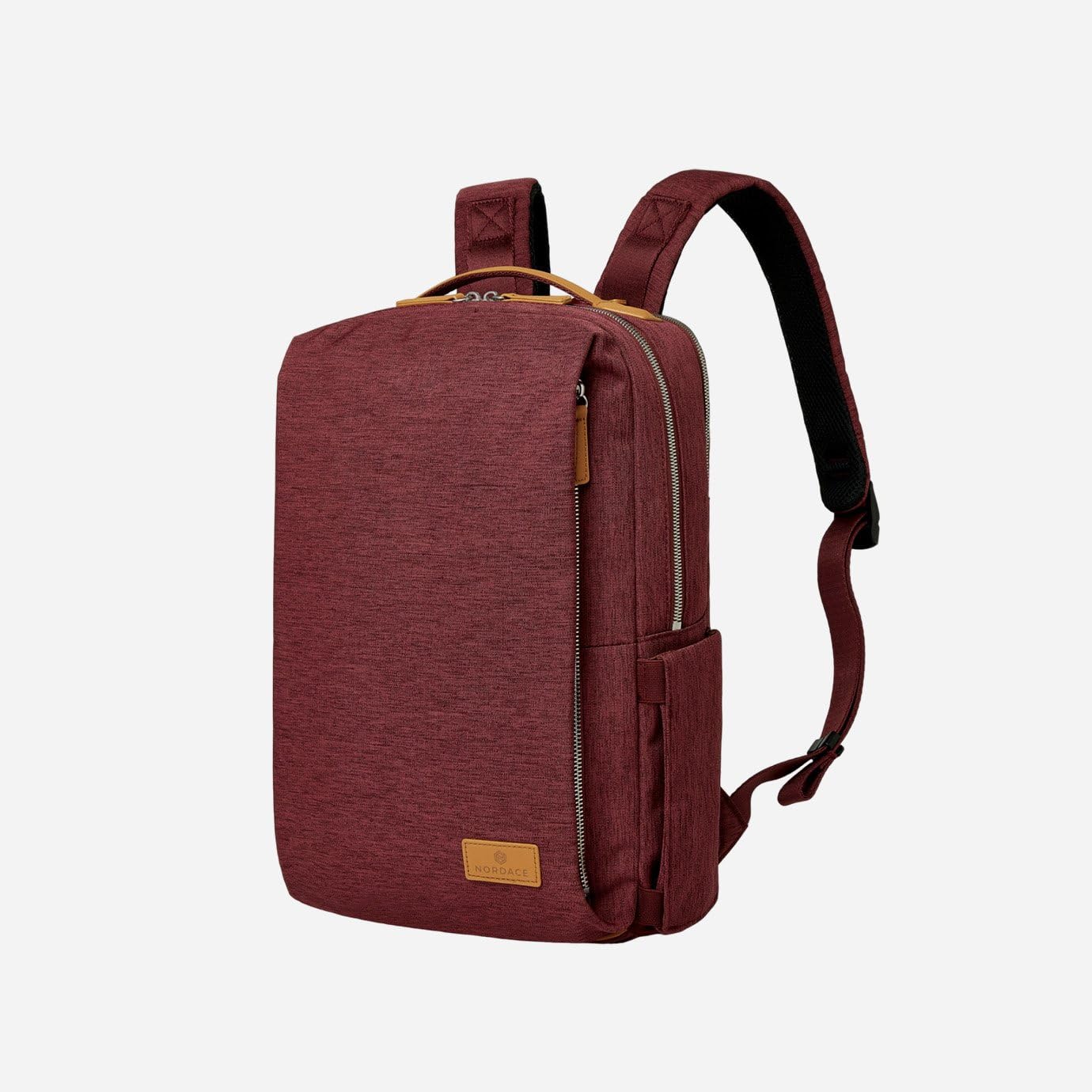 Nordace Siena Pro 13 Smart Backpack - Waterproof 13.3 Inch Laptop Backpack for Men & Women, 15L Lightweight Travel Backpack for Business, Commuting, College & Everyday Use (Red)