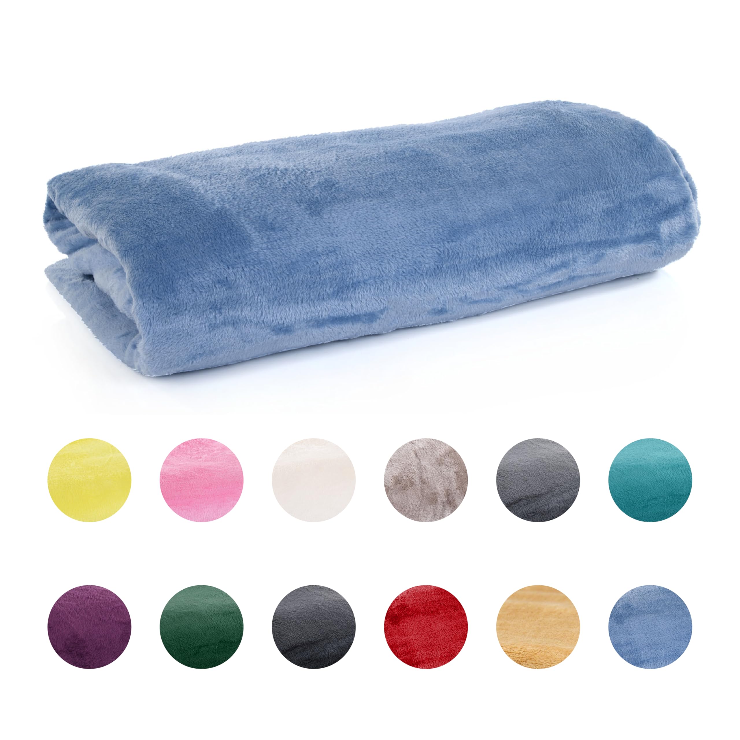 Soft Polyester Fleece Throw Blanket for Couch & Bed - Cozy Lightweight Blanket for Fall Decor, Bed Cover & Sofa Cover - 70