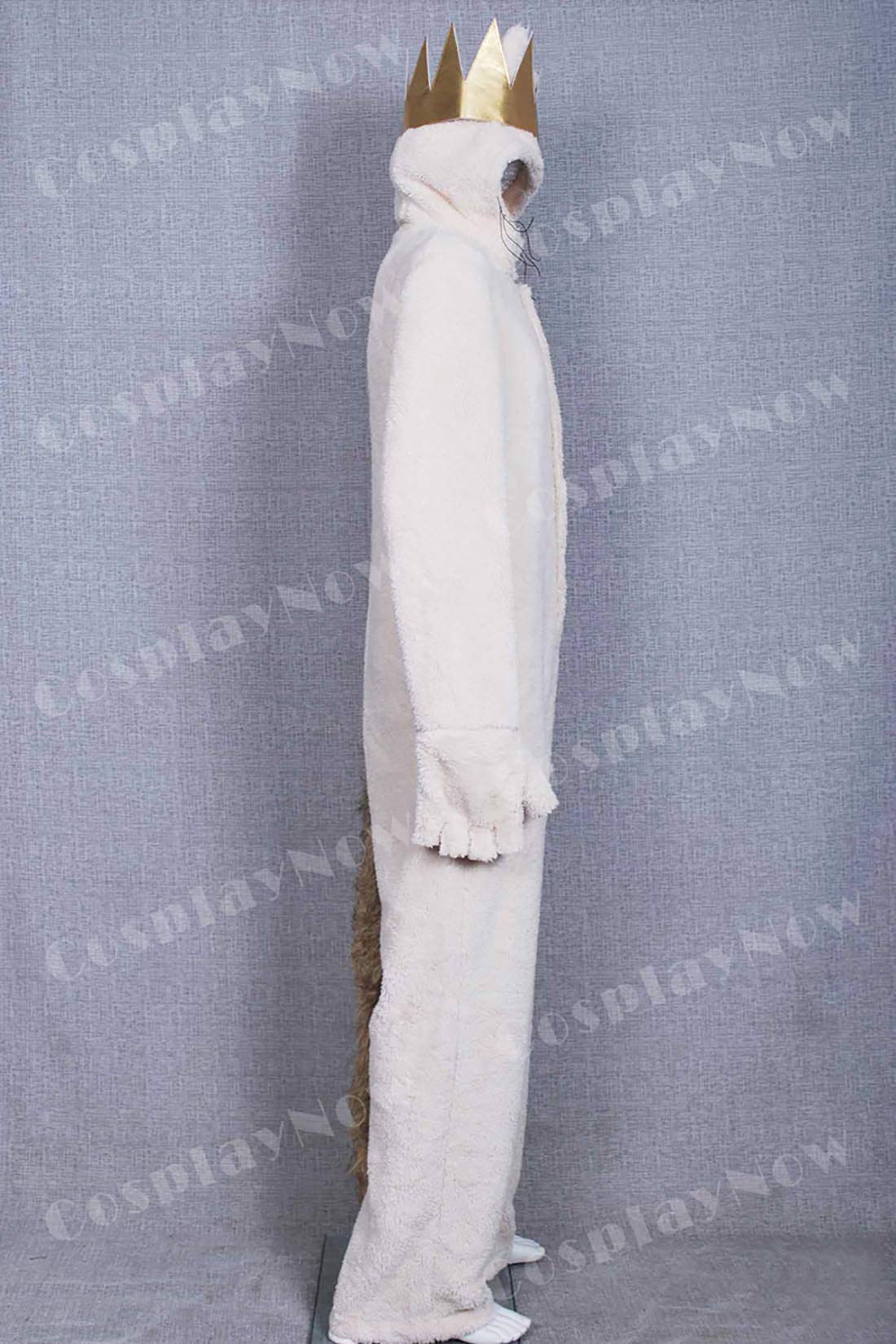 Where The Wild Things Are Wolf Costume - Max Records Halloween Cosplay Jumpsuit with Crown | Book Character Costume for Kids & Adults