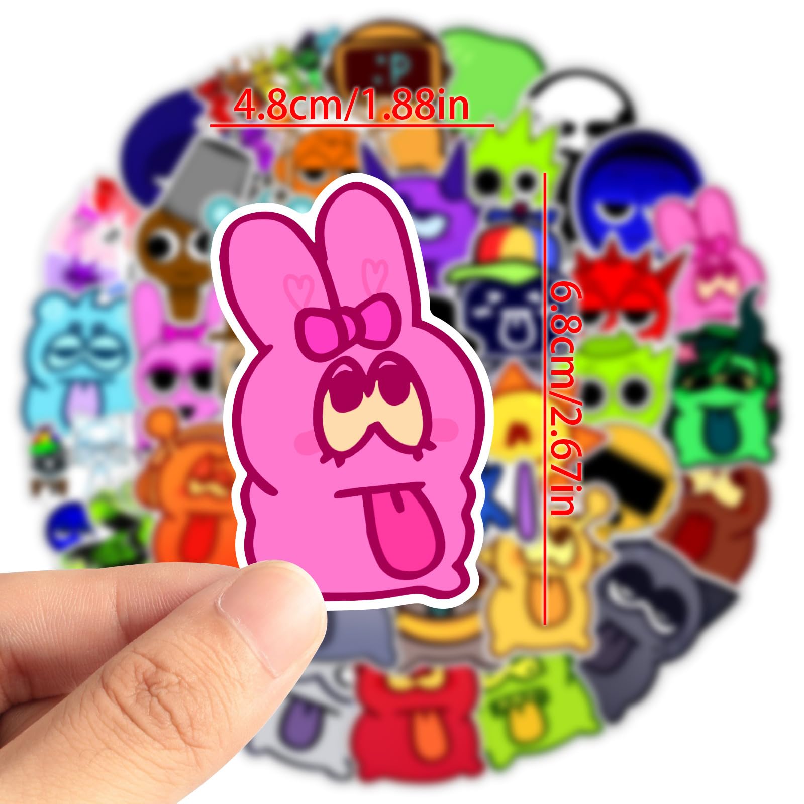 52Pcs Waterproof Removable Cartoon Stickers for Kids - Fun Decals for Water Bottles, Laptops, Phones, Guitar & Suitcase - Perfect for Boys and Girls Room Decor, School Supplies & Party Favors