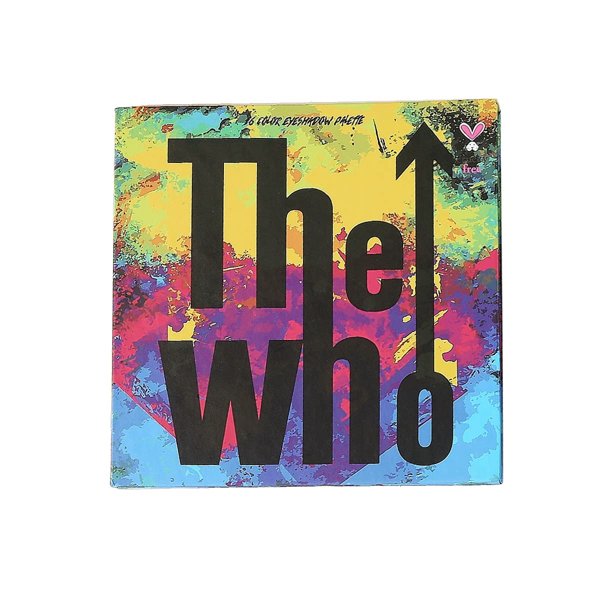 CAI BEAUTY NYC The Who Makeup Palette - 16 Color Eyeshadow Set with Glitter, Matte & Shimmer Finishes (Rainbow & Nude Shades) - Perfect for Rock Concerts, Night Out & Festival Makeup Looks