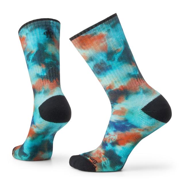 Comfortable Tie Dye Athletic Crew Socks with Targeted Cushioning - Perfect for Running, Yoga & Gym Workouts