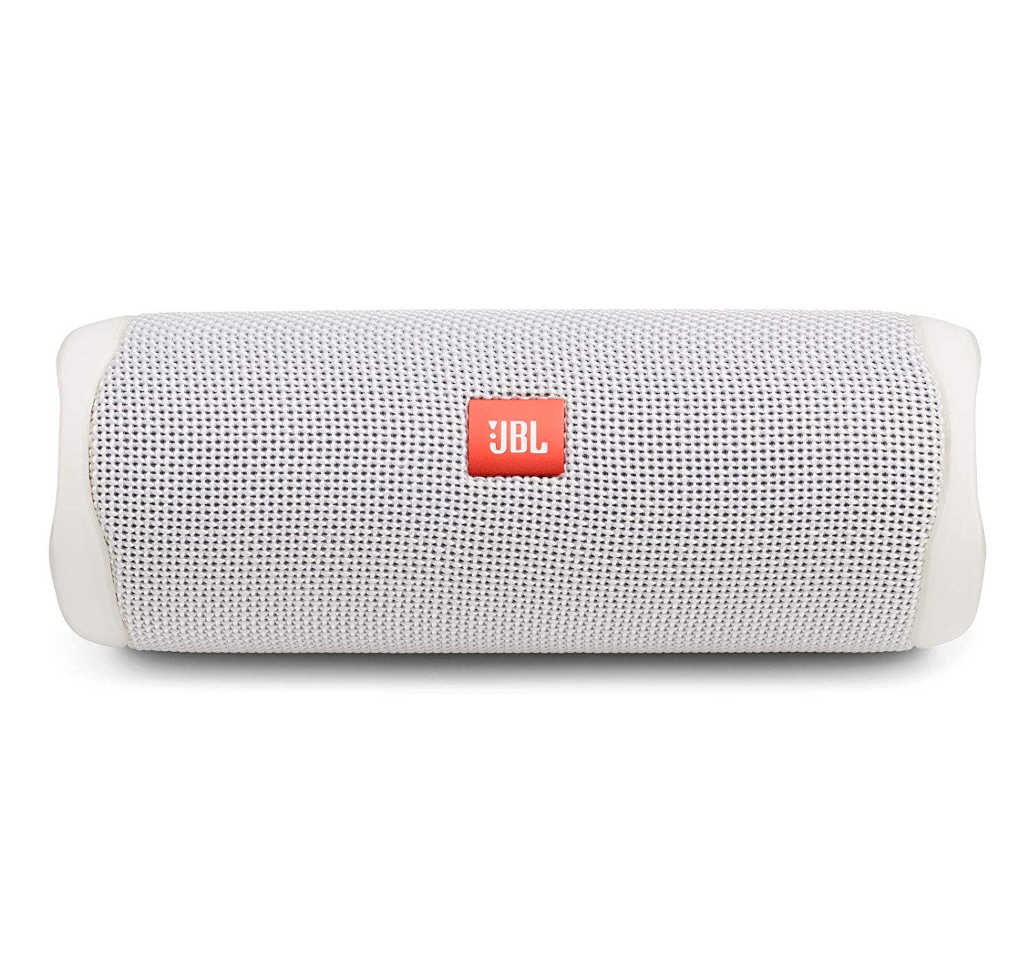 JBL FLIP 5 Waterproof Portable Bluetooth Speaker - Wireless Outdoor Speaker with 12 Hours Playtime, IPX7 Rating, White (Renewed) - Perfect for Beach, Pool, Camping & Travel