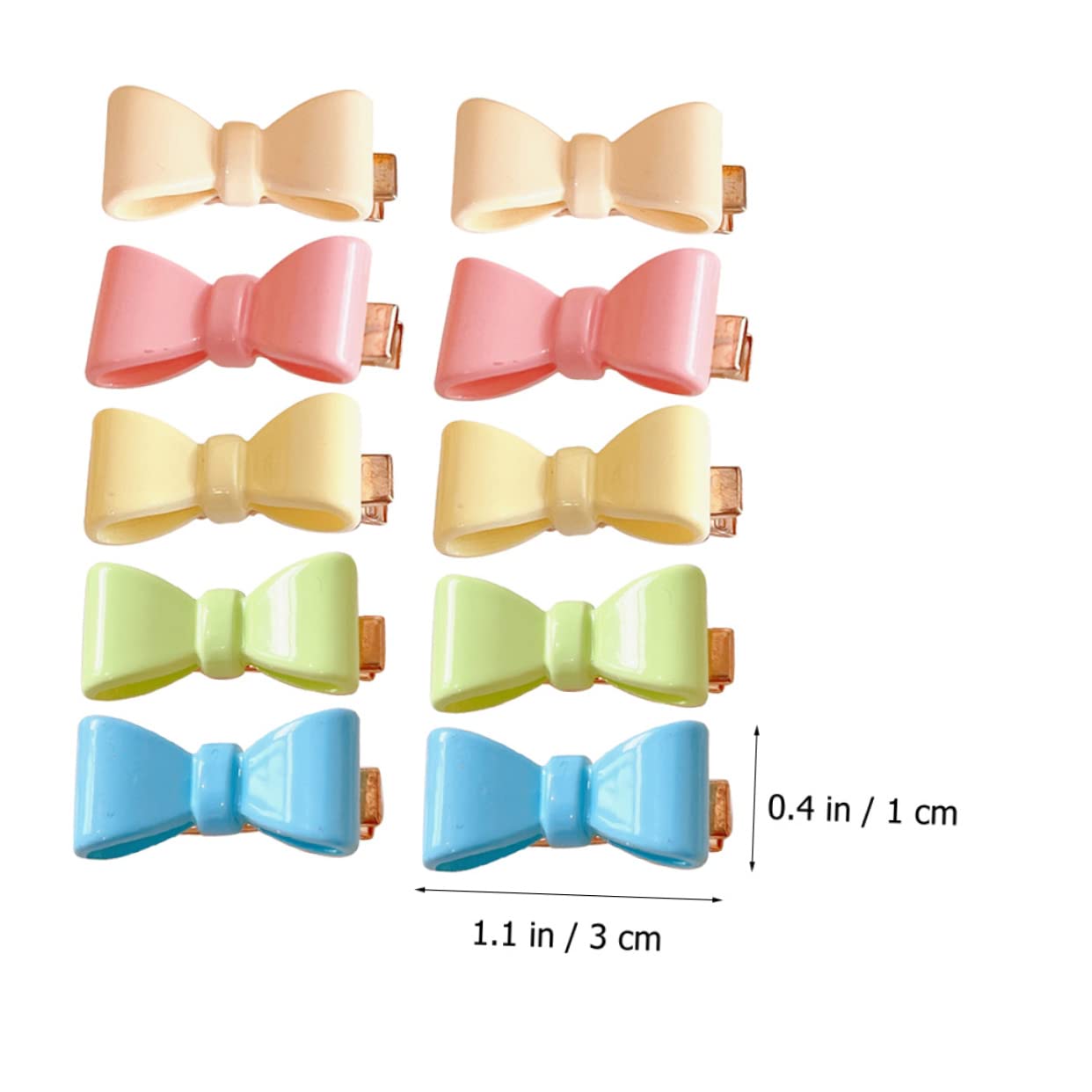 Minkissy 10pcs Hair Clips for Girls - Cute Toddler Hair Bows, Barrettes & Hairpins - Metal Hair Accessories for Kids, Students (Sweet & Stylish) - Perfect for School, Parties & Everyday Wear