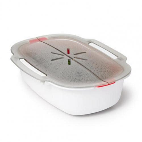 BPA-Free Microwave Steamer - Heat-Resistant PP Non-Stick Vegetable Cookware for Healthy Cooking | Perfect for Meal Prep, Quick Lunches & Kitchen Accessories