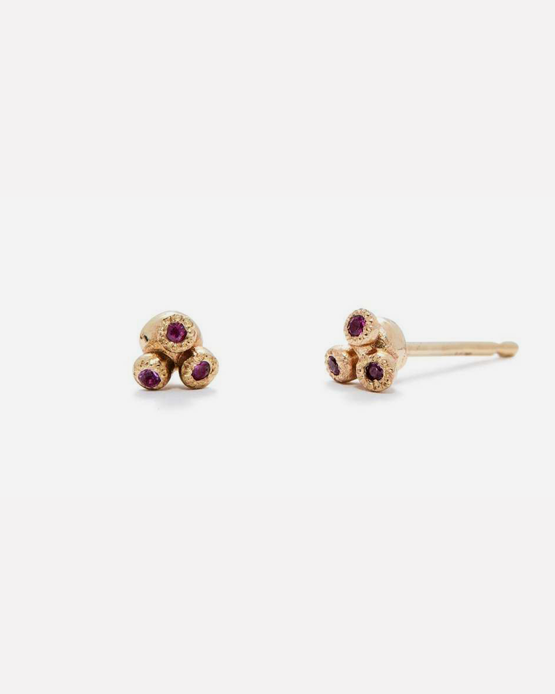 Melee 34B / Ruby Studs - Elegant Women's Fashion Earrings for Parties, Weddings & Date Nights | Hypoallergenic & Comfortable Wear