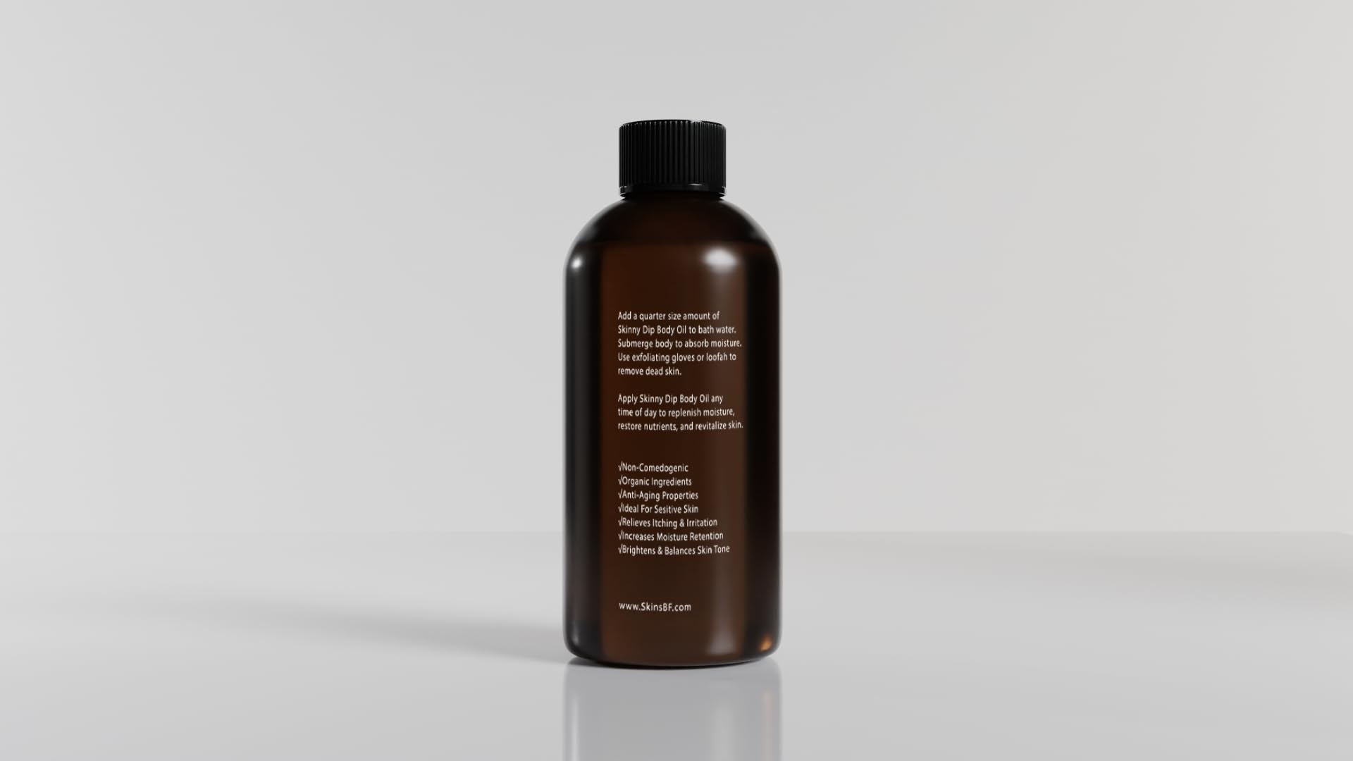 Skinny Dip Bath Oil - Moisturizing Hemp & Essential Oils Body Oil for Relaxation, Hydration & Skin Nourishment - 8 oz - Perfect for Spa Nights & Self-Care Rituals