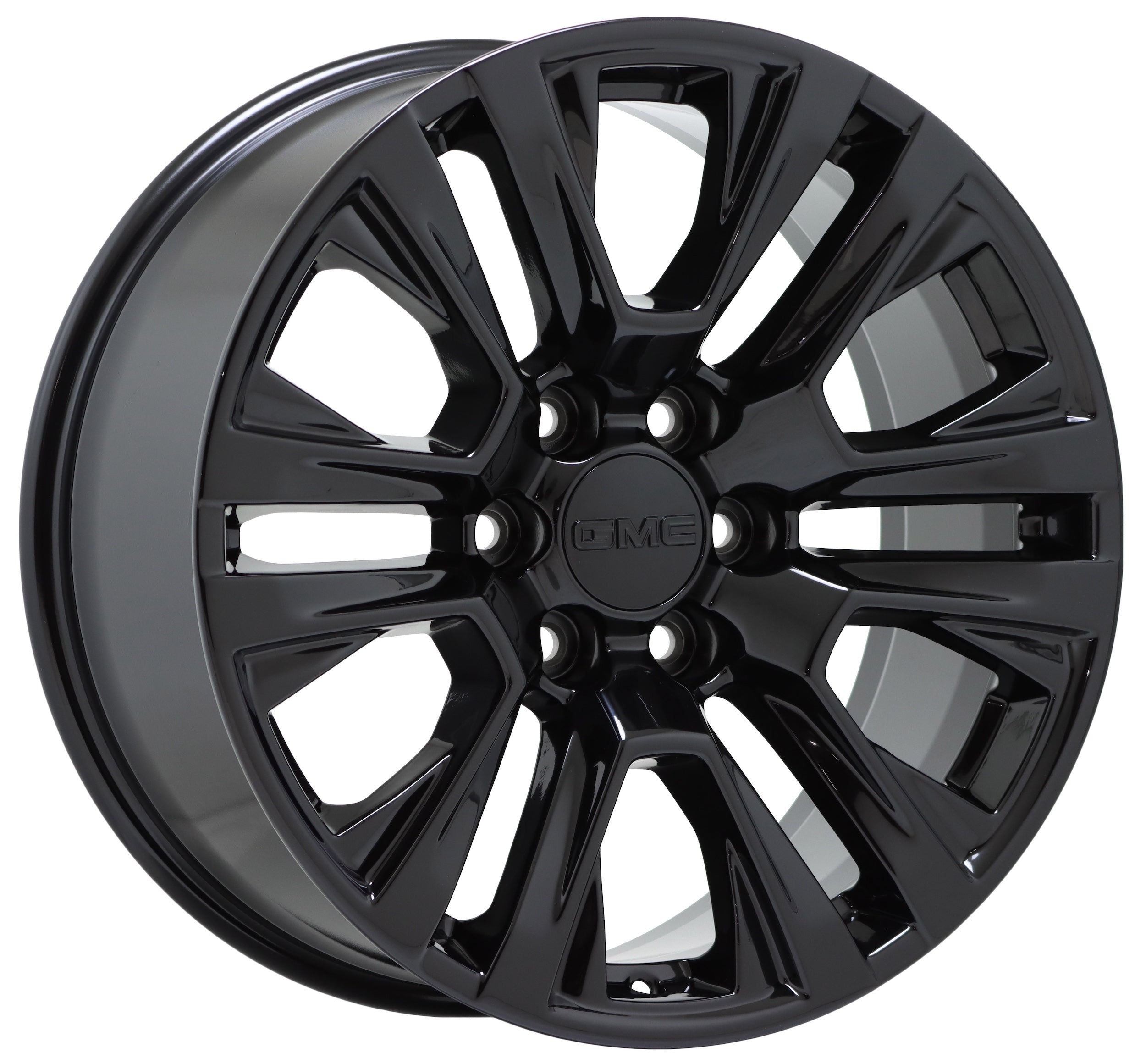 20 GMC Sierra Yukon 1500 Truck Gloss Black OEM Factory Wheels Rims Set 5917 - Perfect for Off-Roading & Custom Truck Upgrades