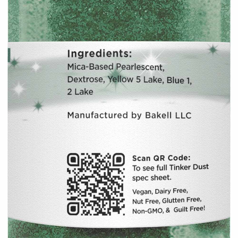 Christmas Tinker Dust Combo Pack B - 12 Piece Set with 50 Gram Jars for Holiday Crafts, DIY Slime Making, and Festive Decorations