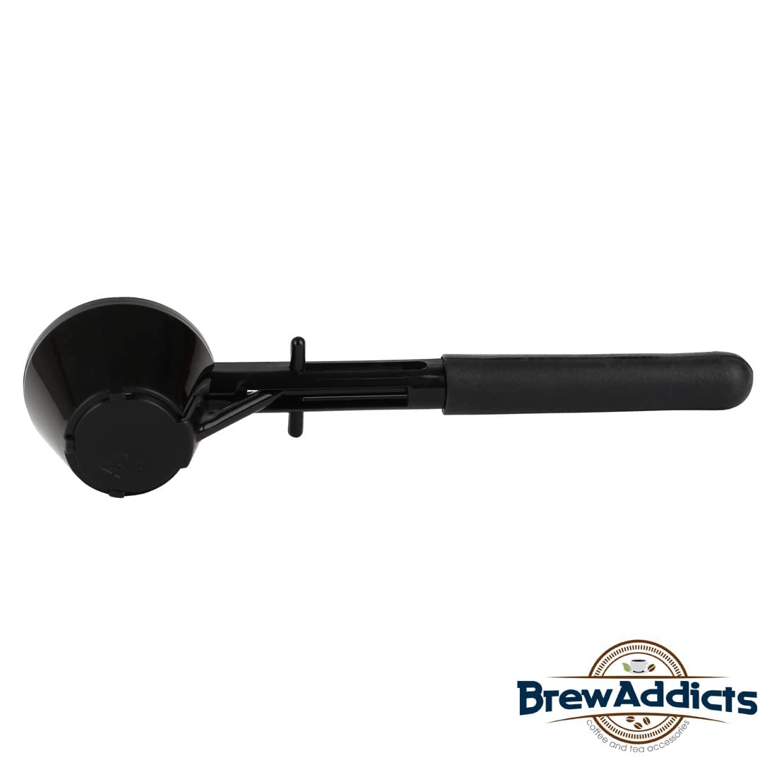 Reusable Coffee Scoop Funnel for K-Cups | Stainless Steel Measuring Spoon for Keurig Brewers & Refillable Pods | Dark Black | Perfect for Home & Office Coffee Stations