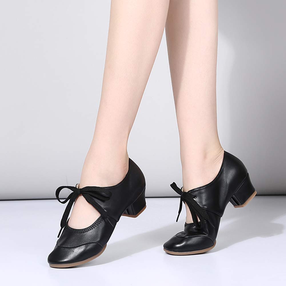 Hipposeus Women's Latin Dance Shoes - Professional Split Sole Ballroom Practice Shoes for Salsa, Tango, Bachata - Model 215 | Perfect for Dance Classes, Performances & Social Dancing