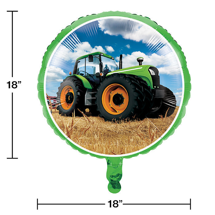 10-Piece Bulk Tractor Time Mylar Balloons - Farm Birthday Party Decorations - Perfect for Kids' Birthday Parties, Baby Showers & Farm-Themed Events