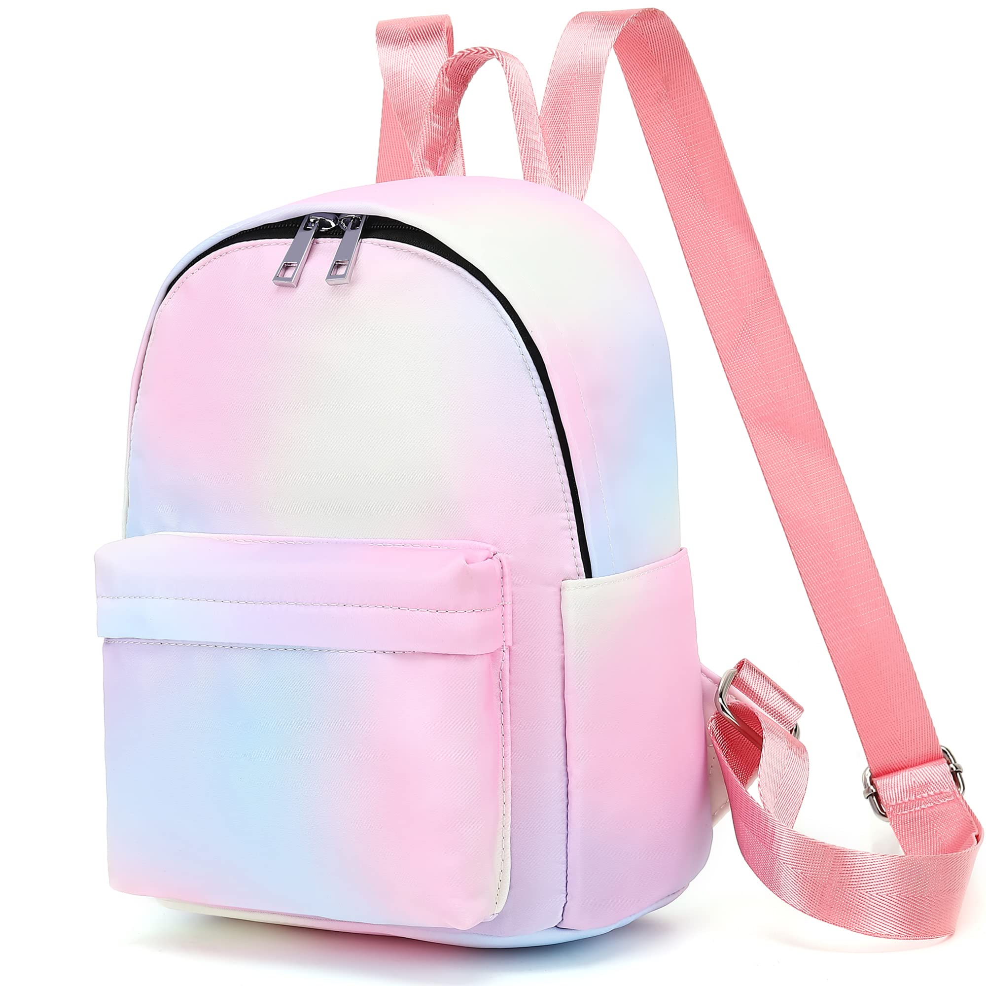 Mini Backpack for Women & Girls - Small Cute Backpack Purse for Teens Kids, School Travel, Hiking & Day Trips (Rainbow Color)