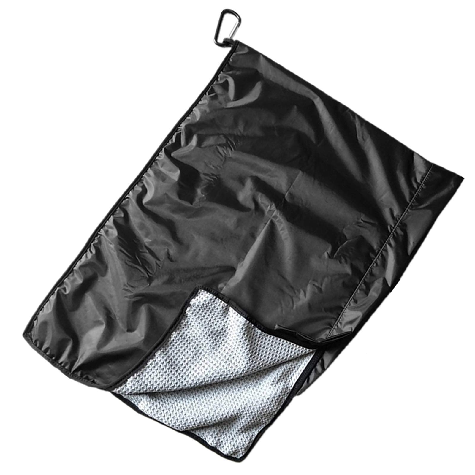 FINGER TEN Golf Rain Hood Towel with Clip - Waterproof Waffle Pattern Golf Towel for Men & Women - Perfect for Golf Bags, Rain Protection & On-Course Use