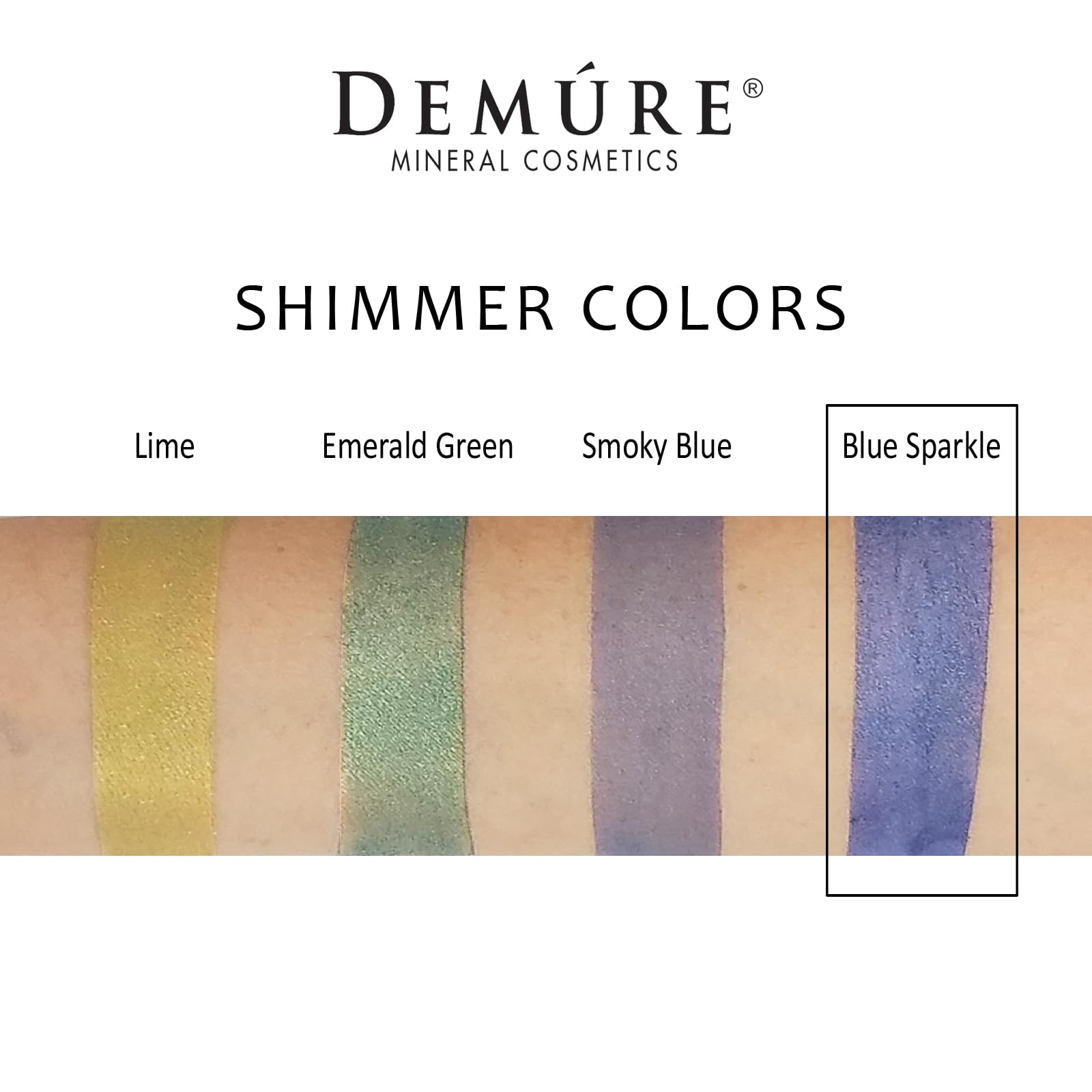 Demure Mineral Make Up Eye Shadow (Blue Sparkle) - Shimmer Loose Powder Glitter Eyeshadow for Professional Eye Makeup | Perfect for Night Out, Party & Special Occasions