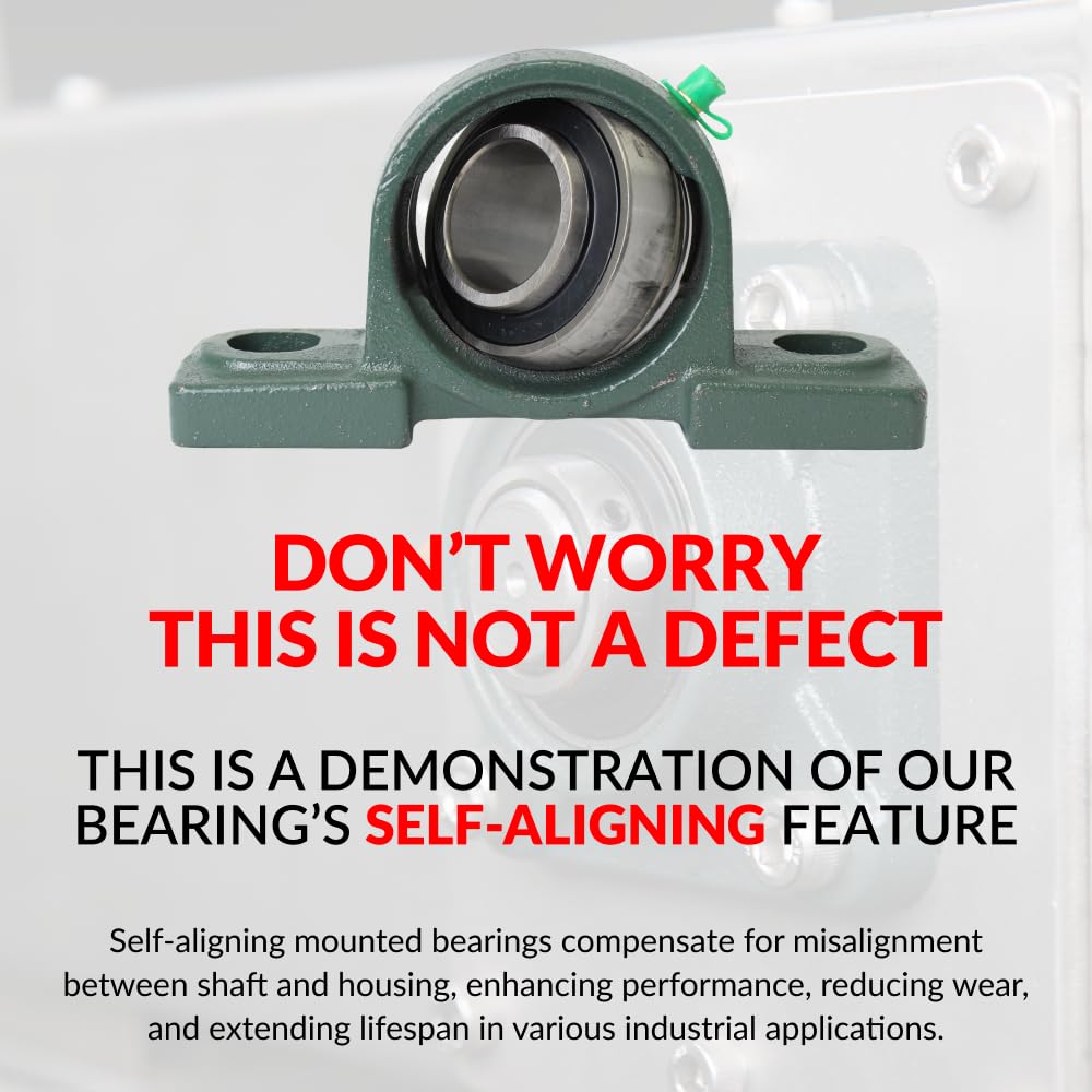 PGN UCP212-38 Pillow Block Bearing 4-Pack - 2-3/8
