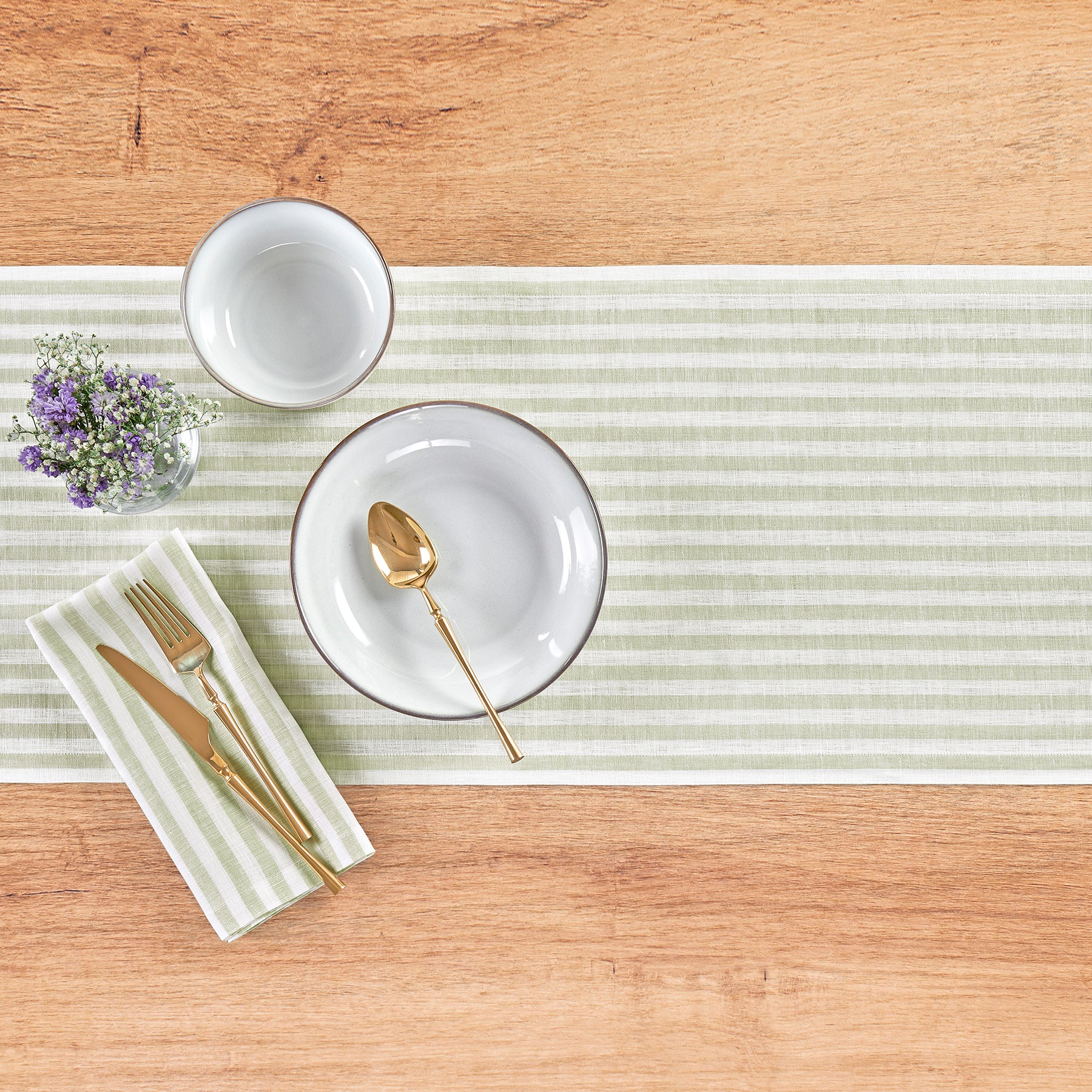 Amalfi Stripe Cotton Napkins Set of 12 - Premium Dinner Napkins for Formal Dining, Parties & Holiday Table Decor - Elegant Italian-Inspired Table Linens