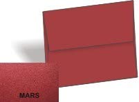 Stardream Metallic A7 Envelopes (5.25 x 7.25 Inches) - 250 Pack - Premium MARS Red Color - Perfect for Wedding Invitations, Greeting Cards & Business Correspondence