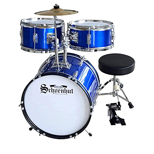 Schoenhut Blue Kids Drum Set for Toddlers - 8